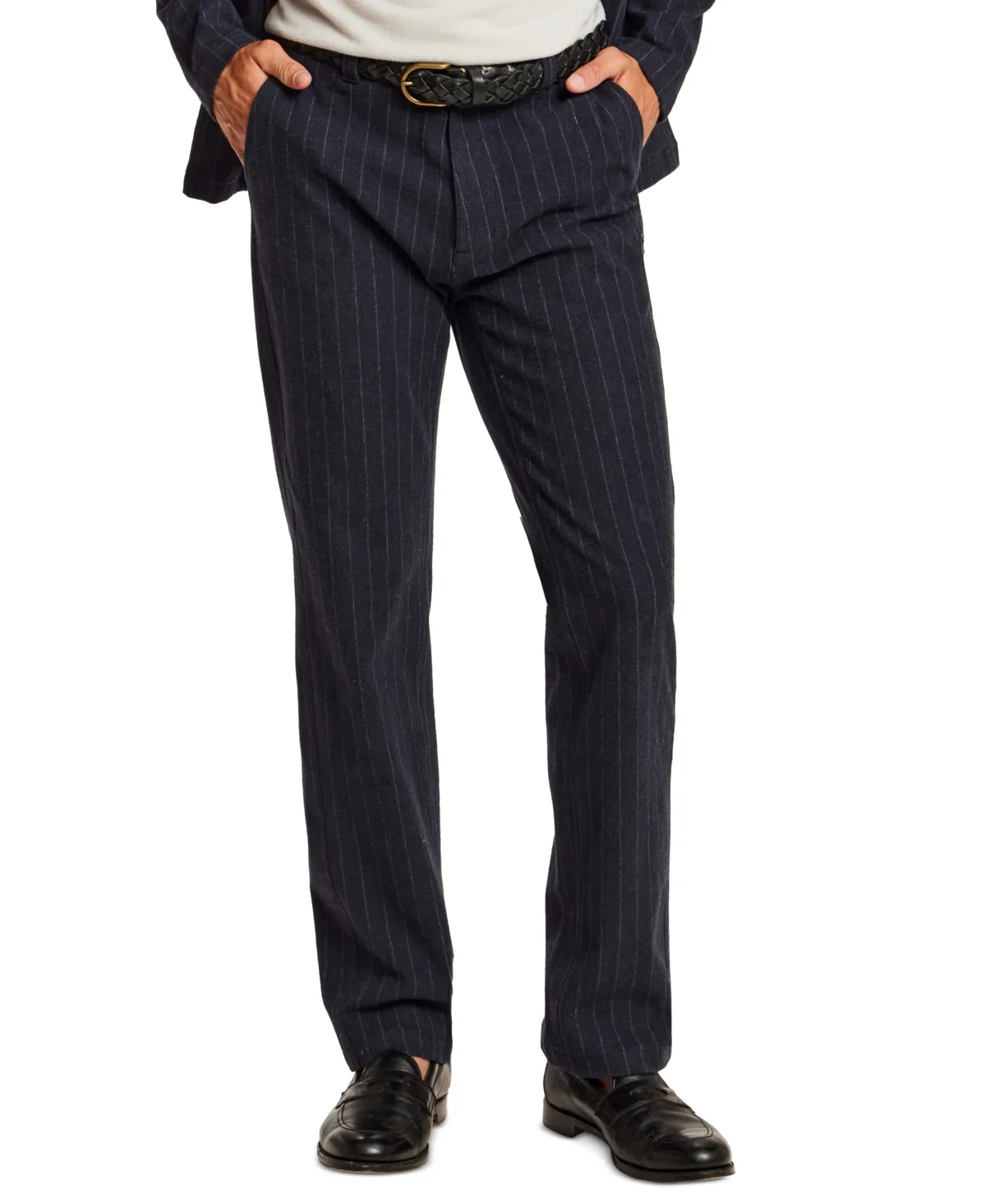 Pinstripe Stretch Pants by Vintage & Black