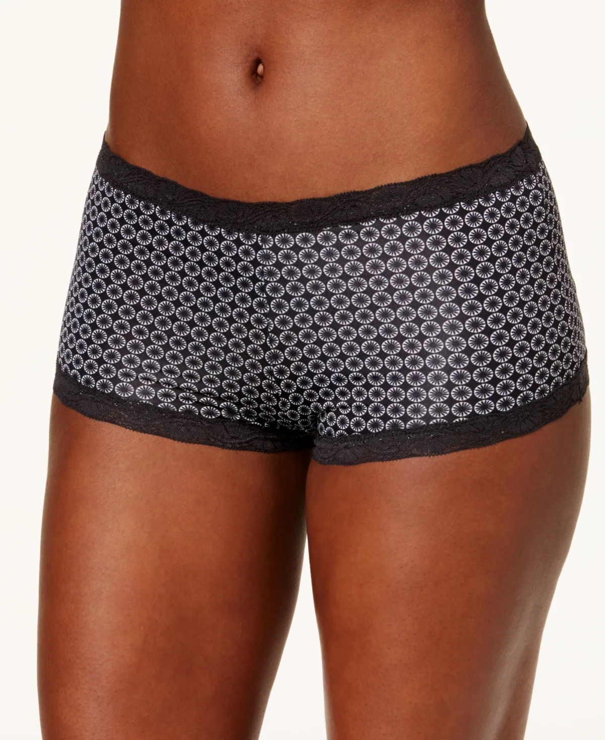 Lace Trim Microfiber Boyshort Underwear 40760 by Maidenform