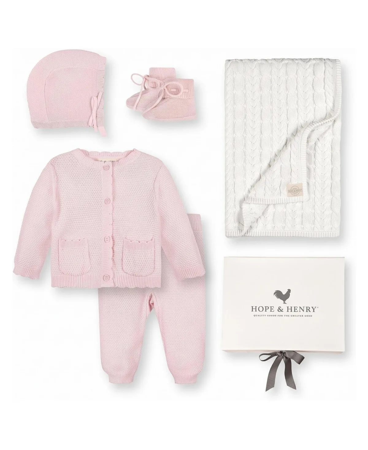 Sweater Scallop 5-Piece Boxed Gift Set by Hope & Henry
