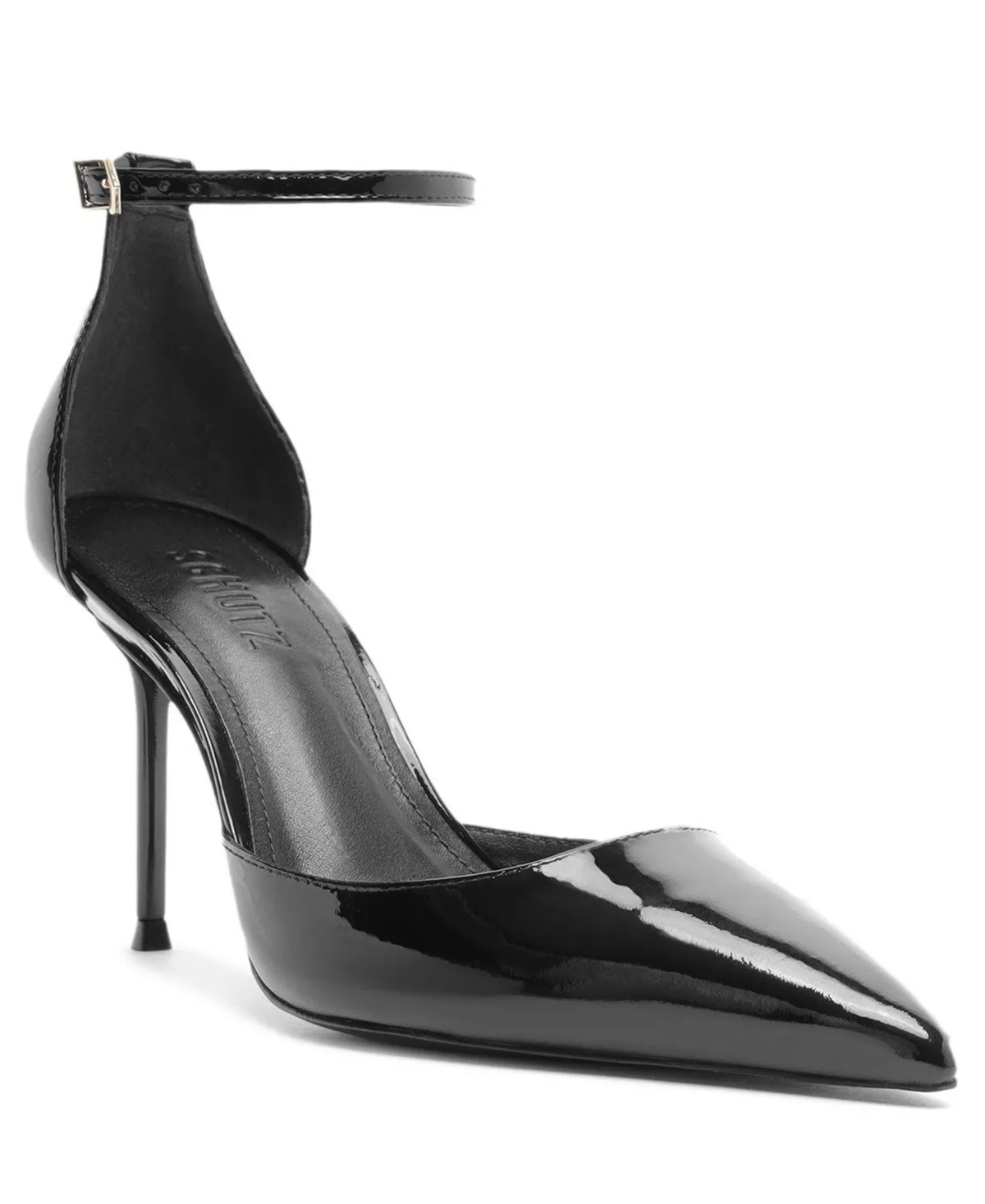 Paloma Stiletto Pointed Toe Ankle Strap Pumps by SCHUTZ