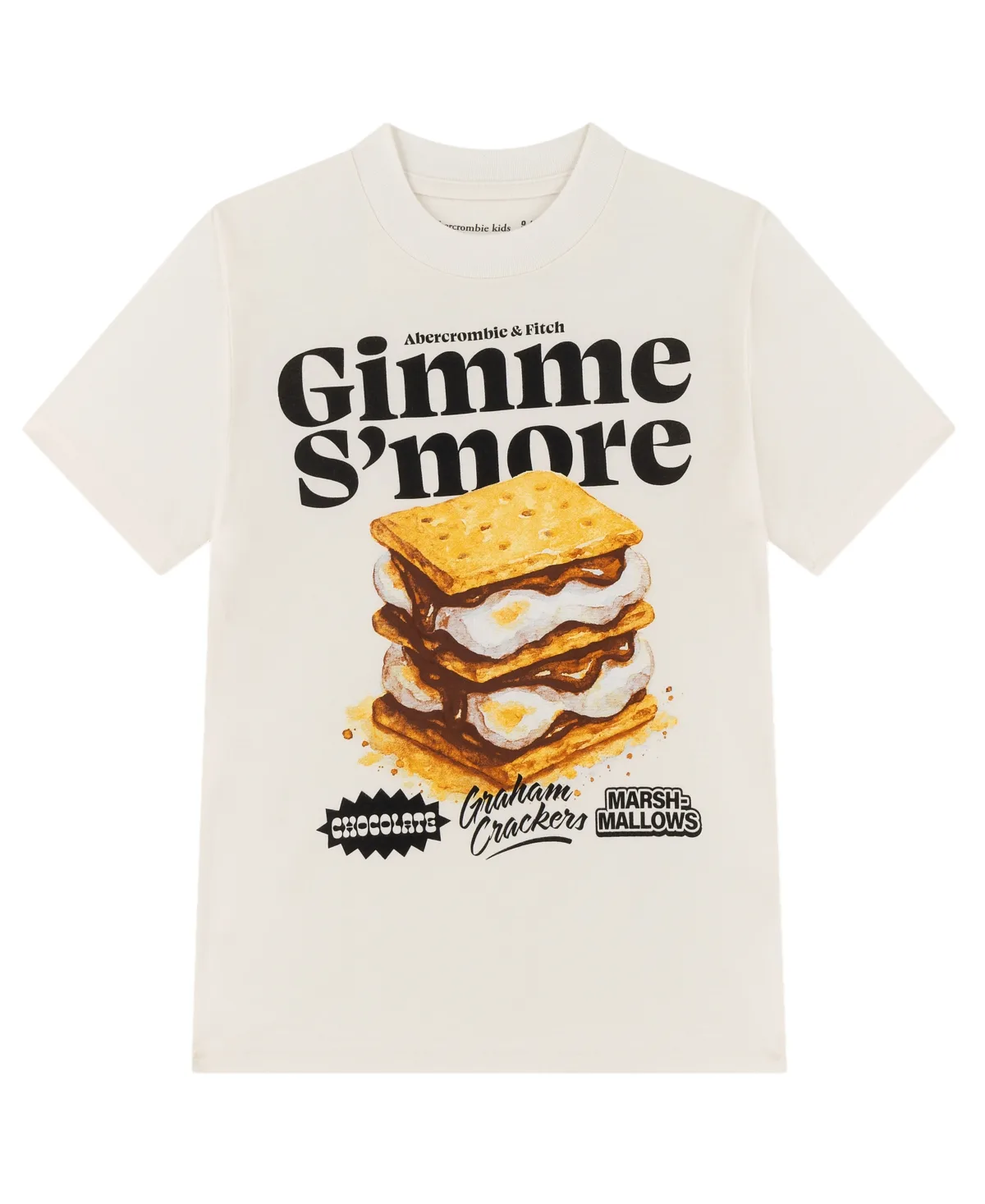 Smore Crewneck Graphic Cotton-Blend Tee by Abercrombie Kids