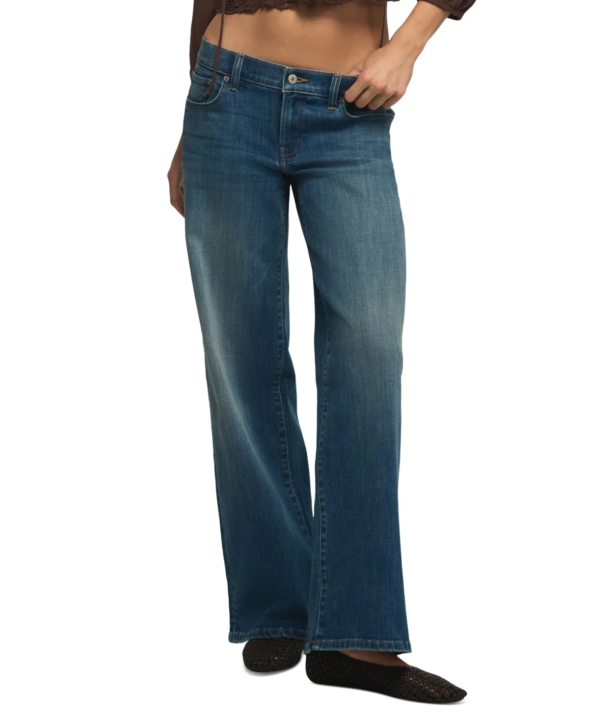 Sweet Mid Rise Wide Leg Jeans
