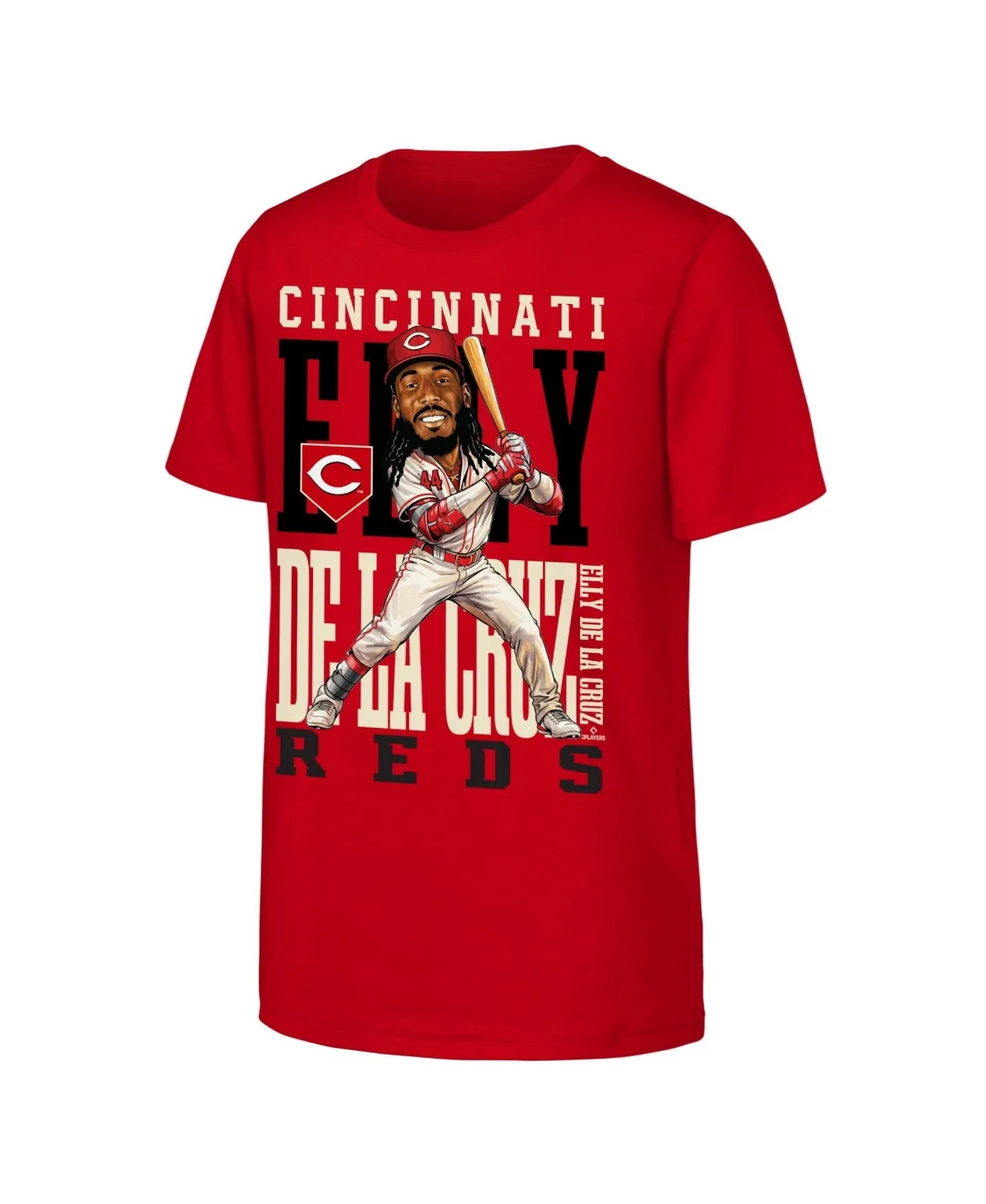 Elly De La Cruz Cincinnati Reds Caricature Clash T-Shirt by Outerstuff
