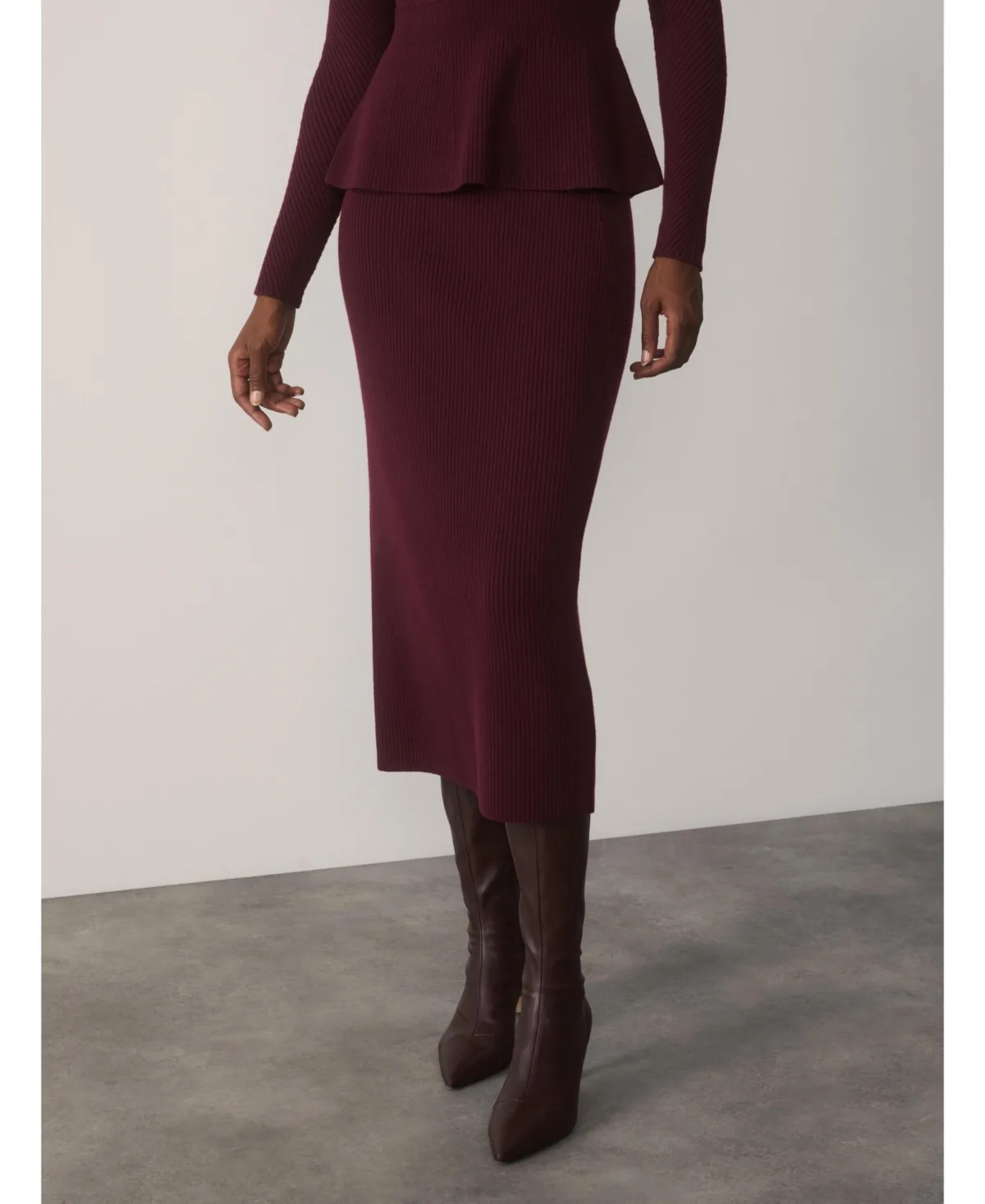 Varese Merino Cotton Blend Skirt by The Fold