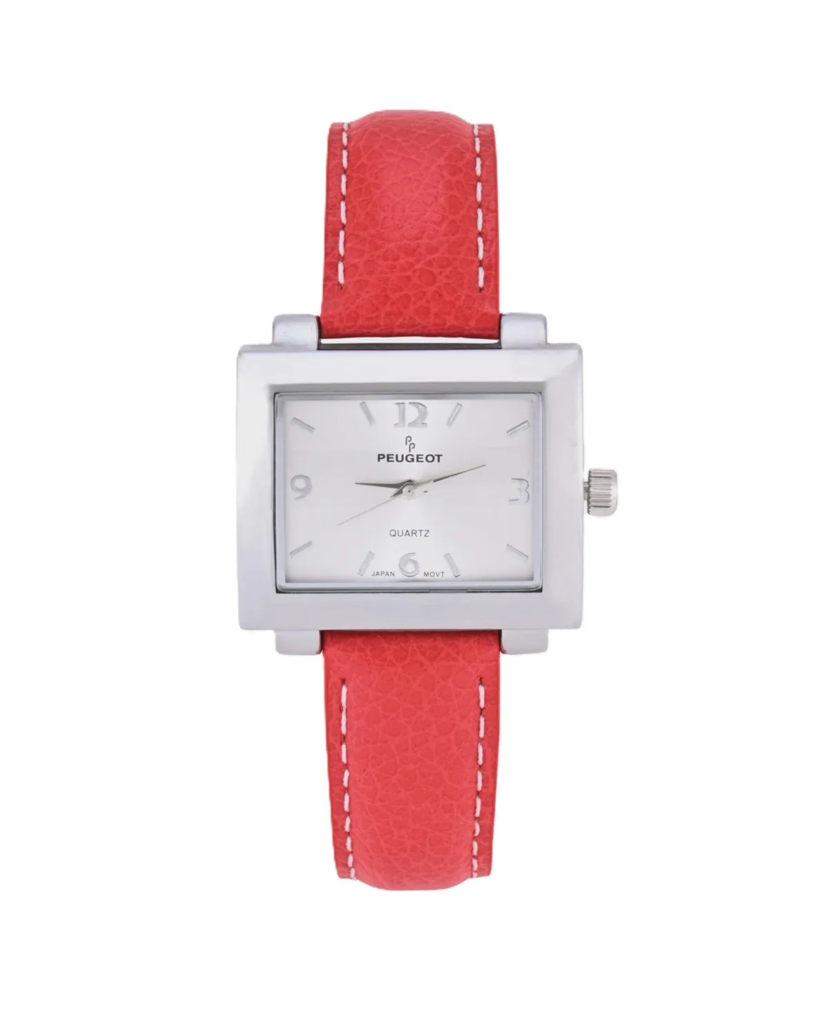 Rectangular 28x35mm Easy Read Watch with Band by Peugeot