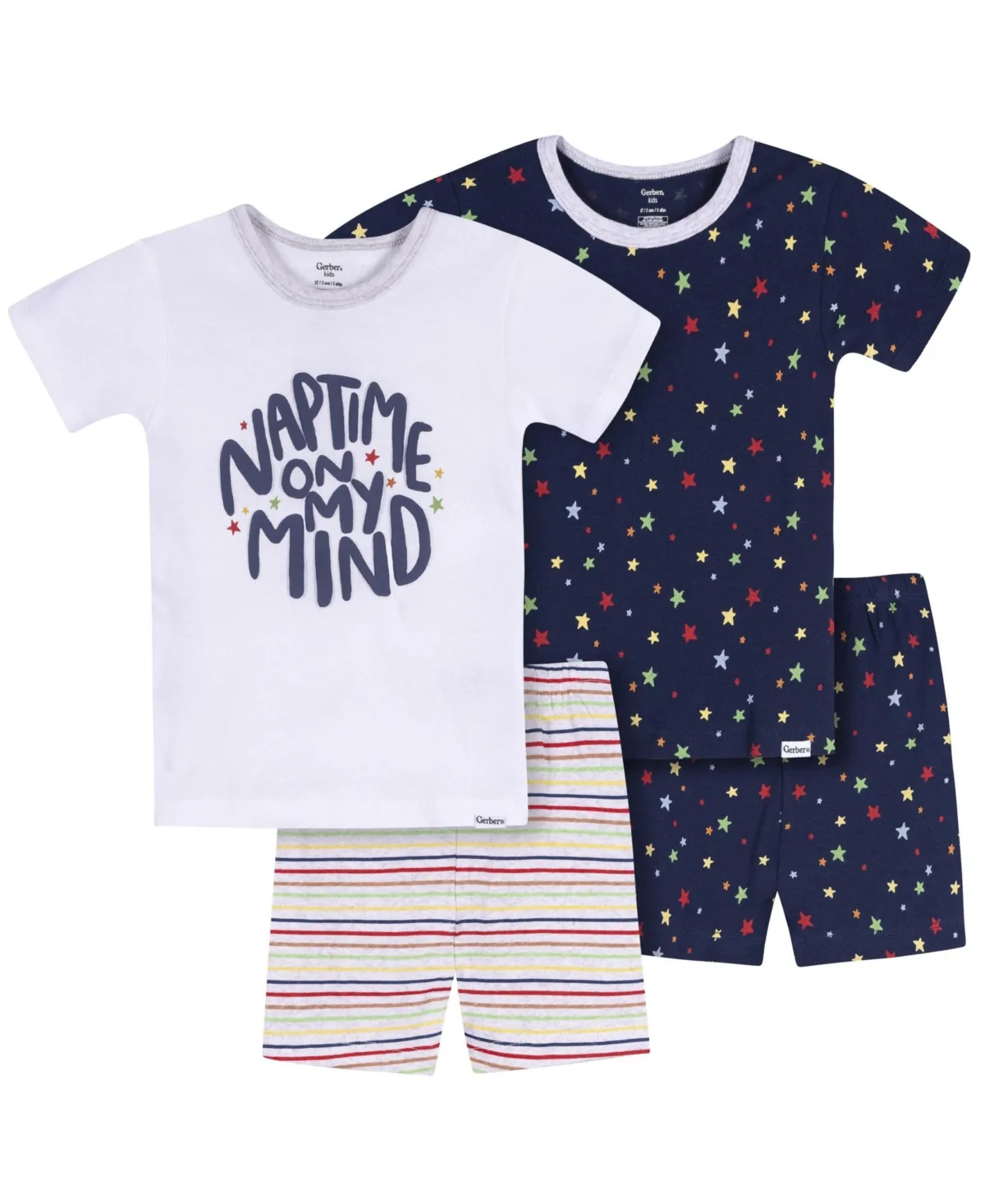 4-Piece Cotton Pajamas, Blue Naptime by Gerber