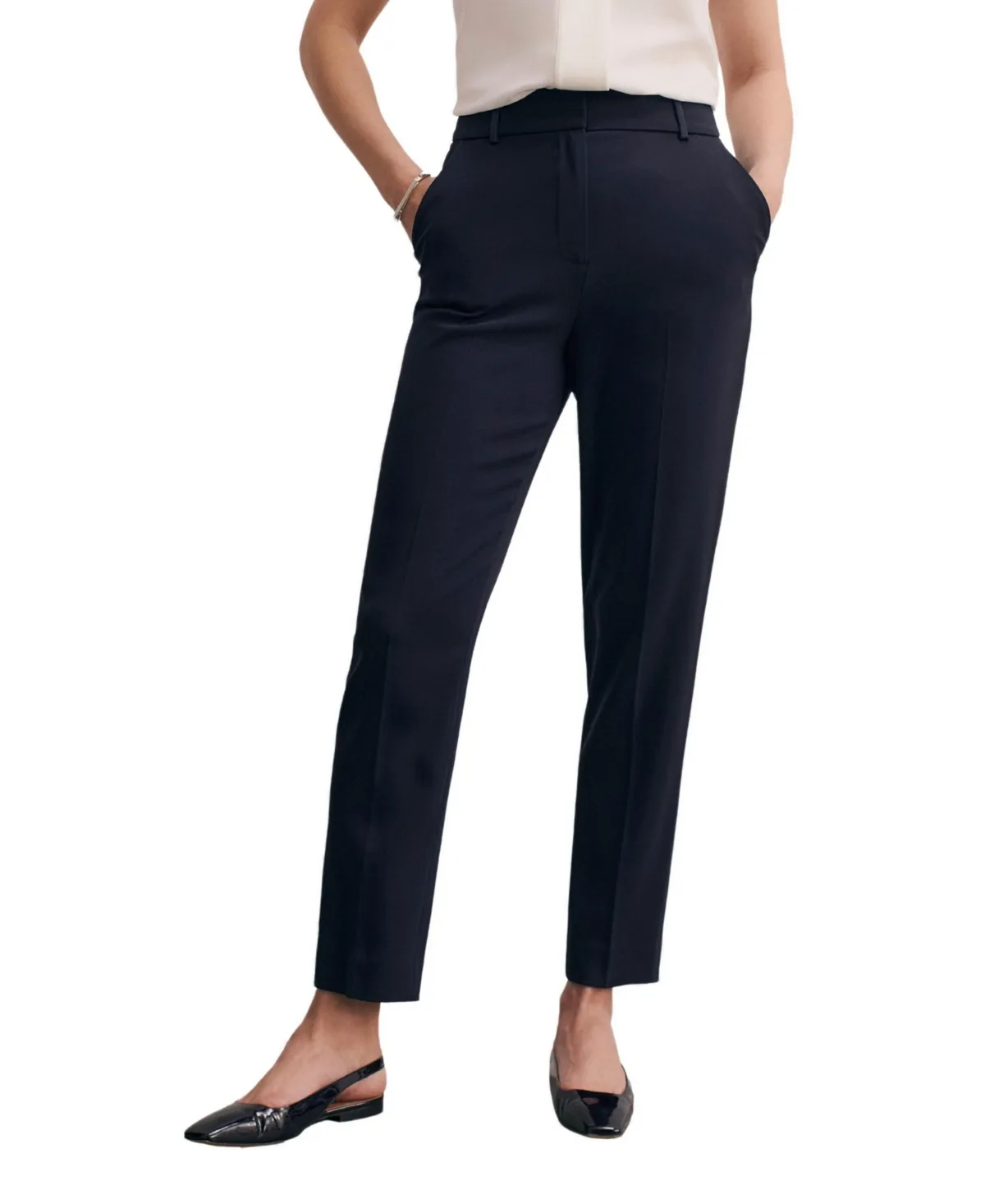 Tavira Ankle Crepe Pants by The Fold