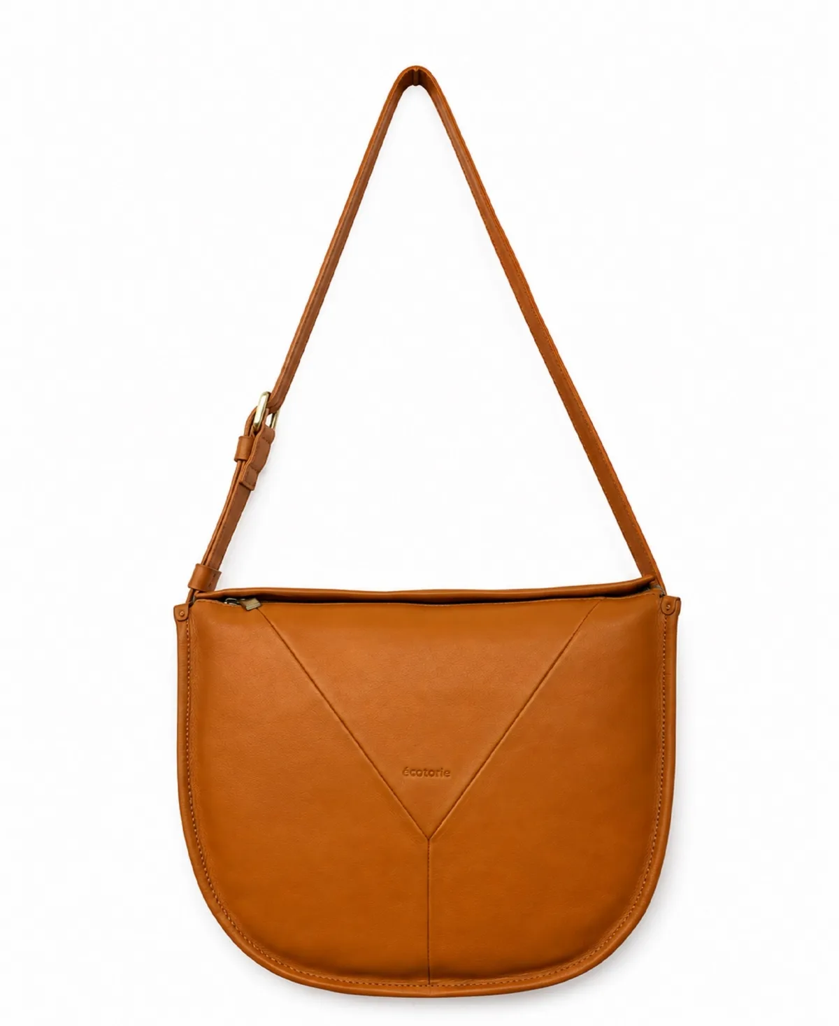 Sissy Leather Slouchy Adjustable Crossbody Handbag