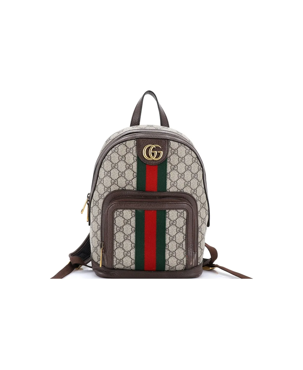 Pre-Owned Gucci Small Ophidia Backpack Gg Coated Canvas and Leather by Gucci