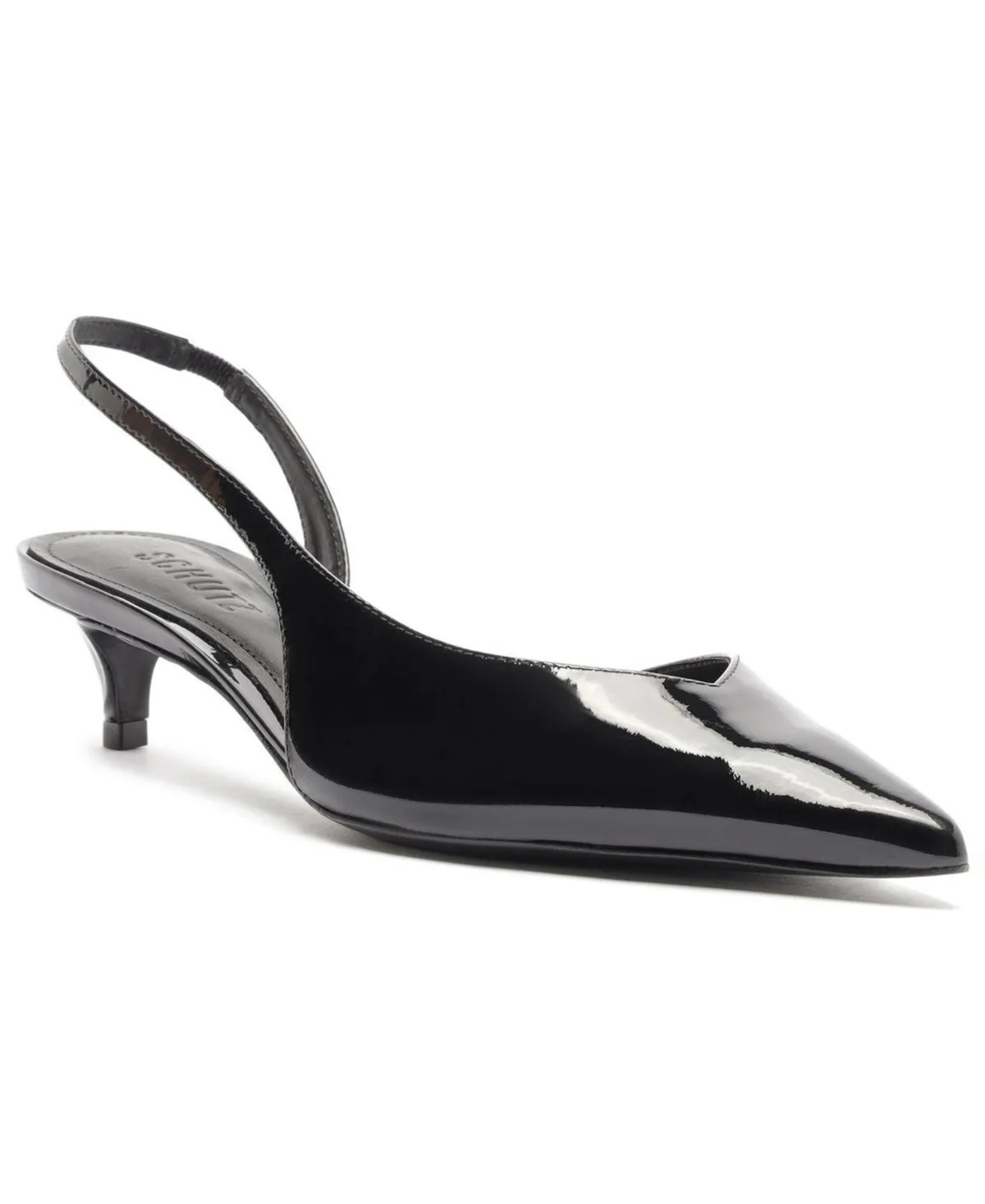 Alessia Low Slingback Kitten Heel Pointed Toe Pumps by SCHUTZ