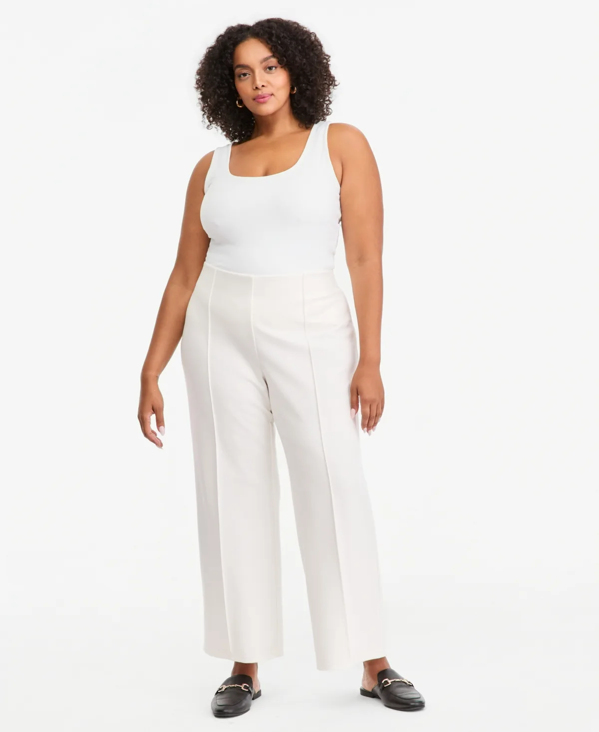Wide-Leg Relaxed-Fit Pants