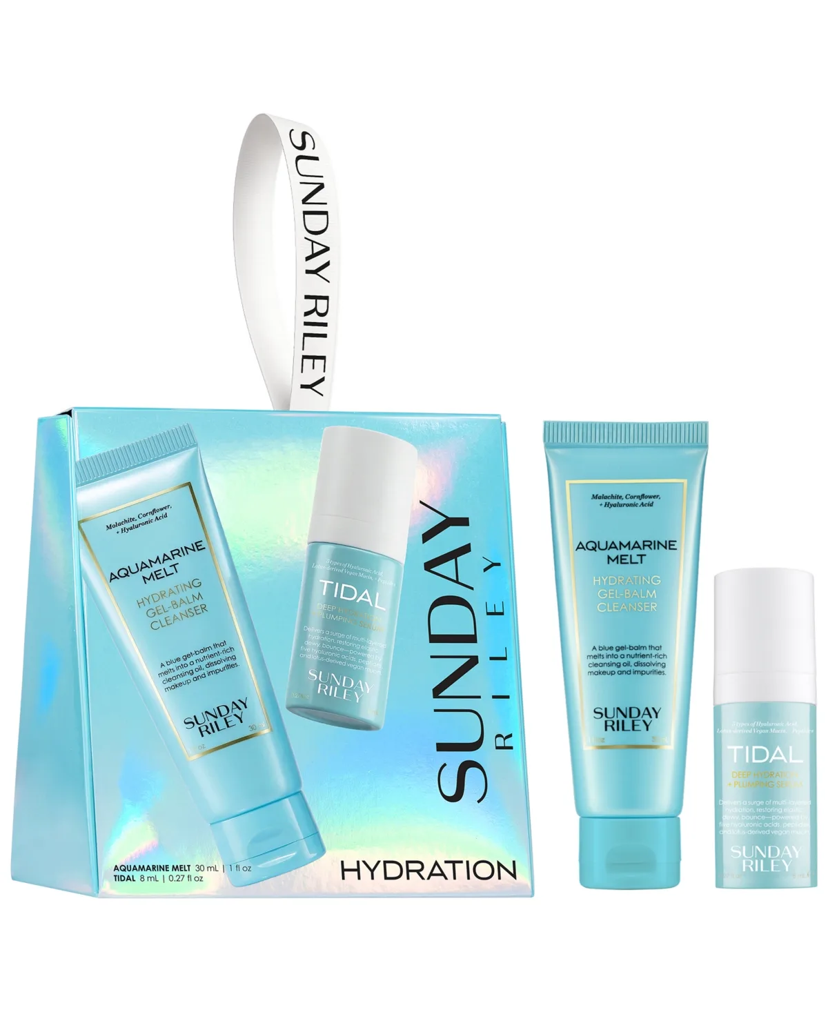 2-Piece Hydration Essentials Ornament Kit by Sunday Riley