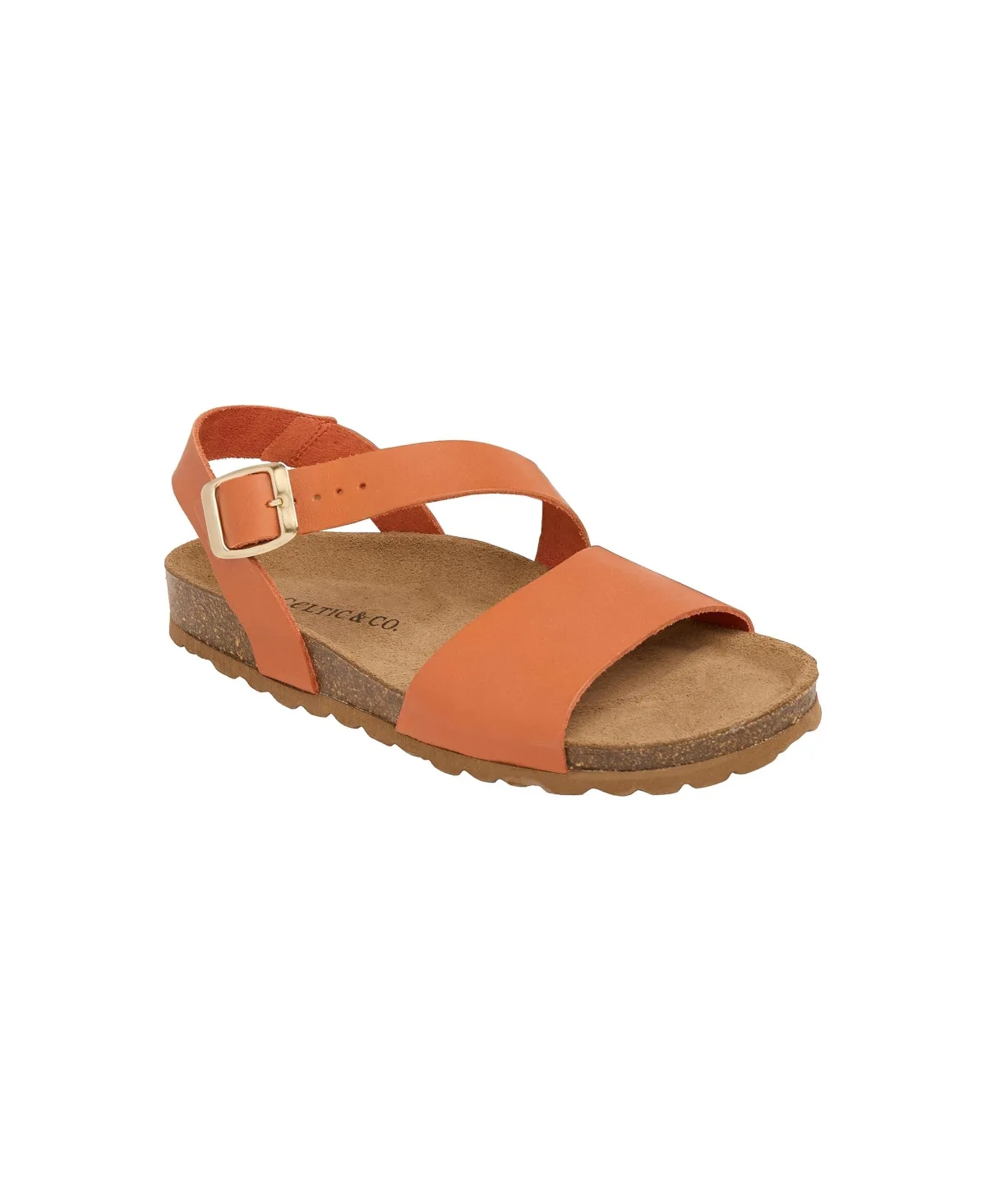 Aysmetric Strap Ankle-Strap Arch-Support Flatform Sandals by Celtic & Co