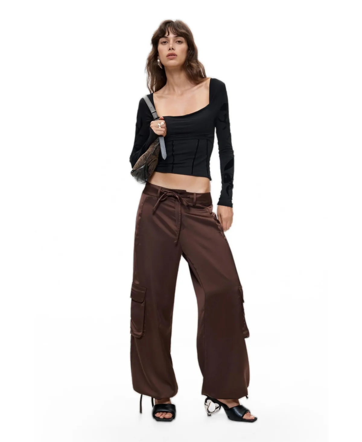 Satin Cargo Pants by Desigual