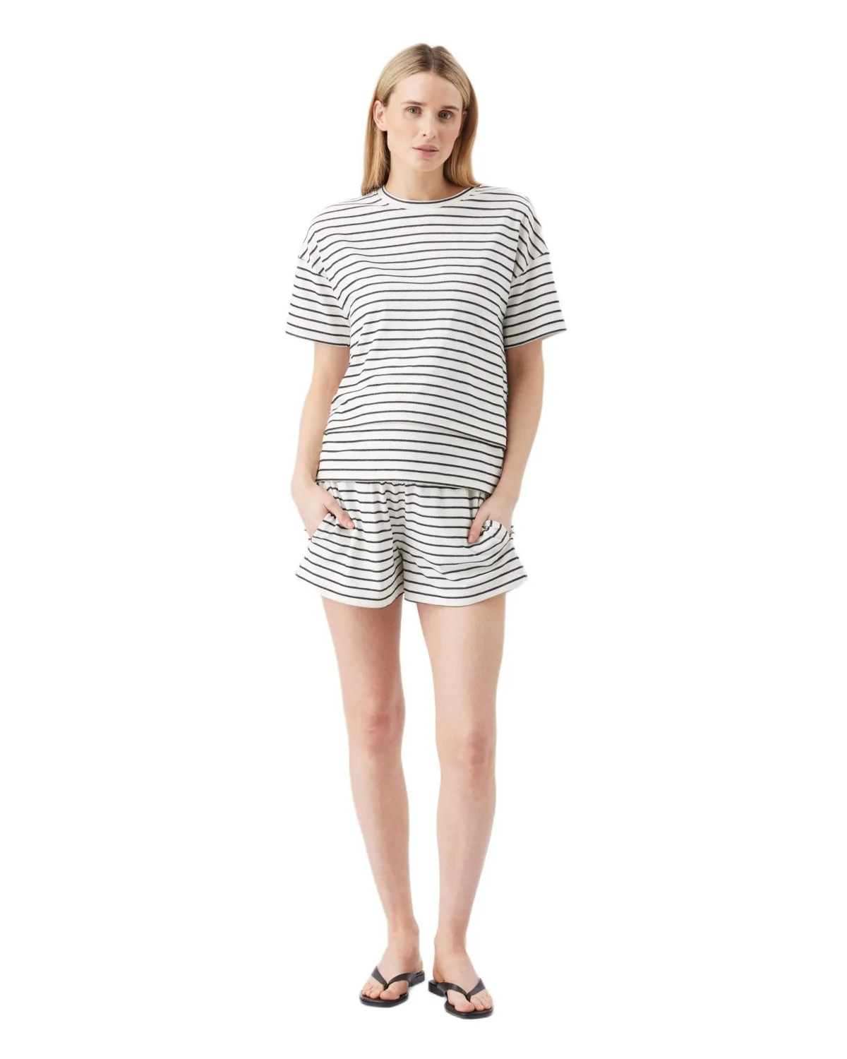 Maternity Jada Stripe Short by Ripe Maternity