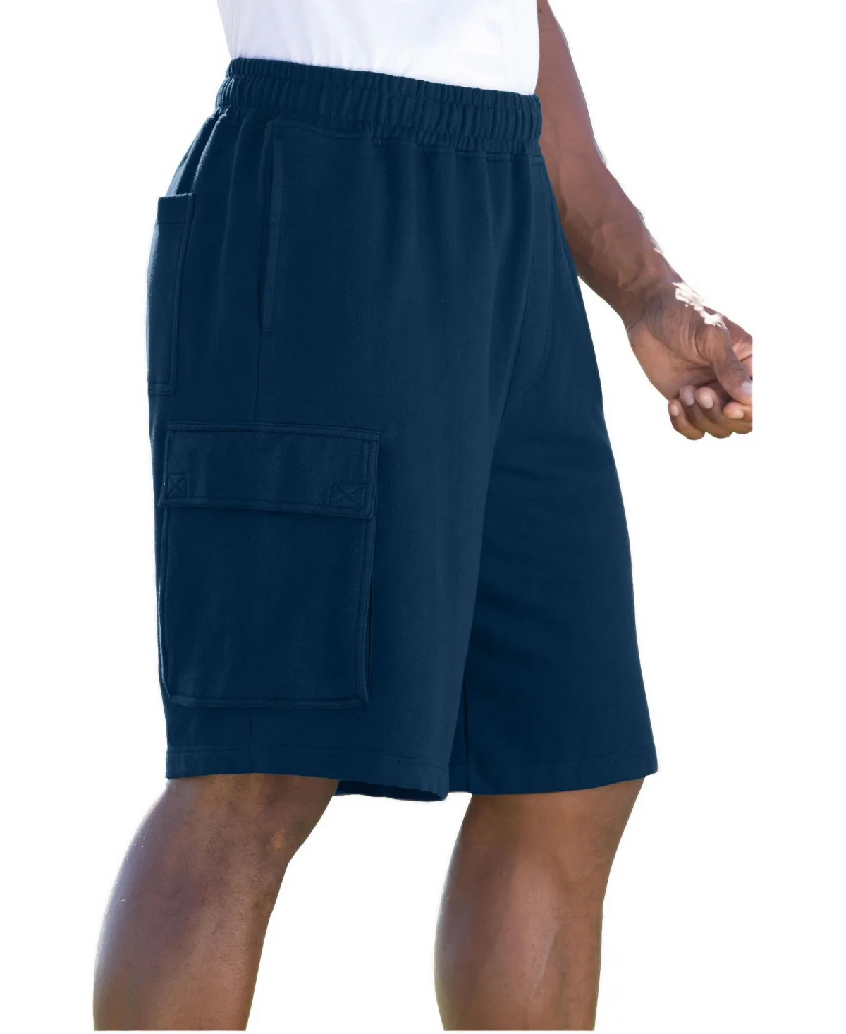 10" Fleece Cargo Shorts by Kingsize