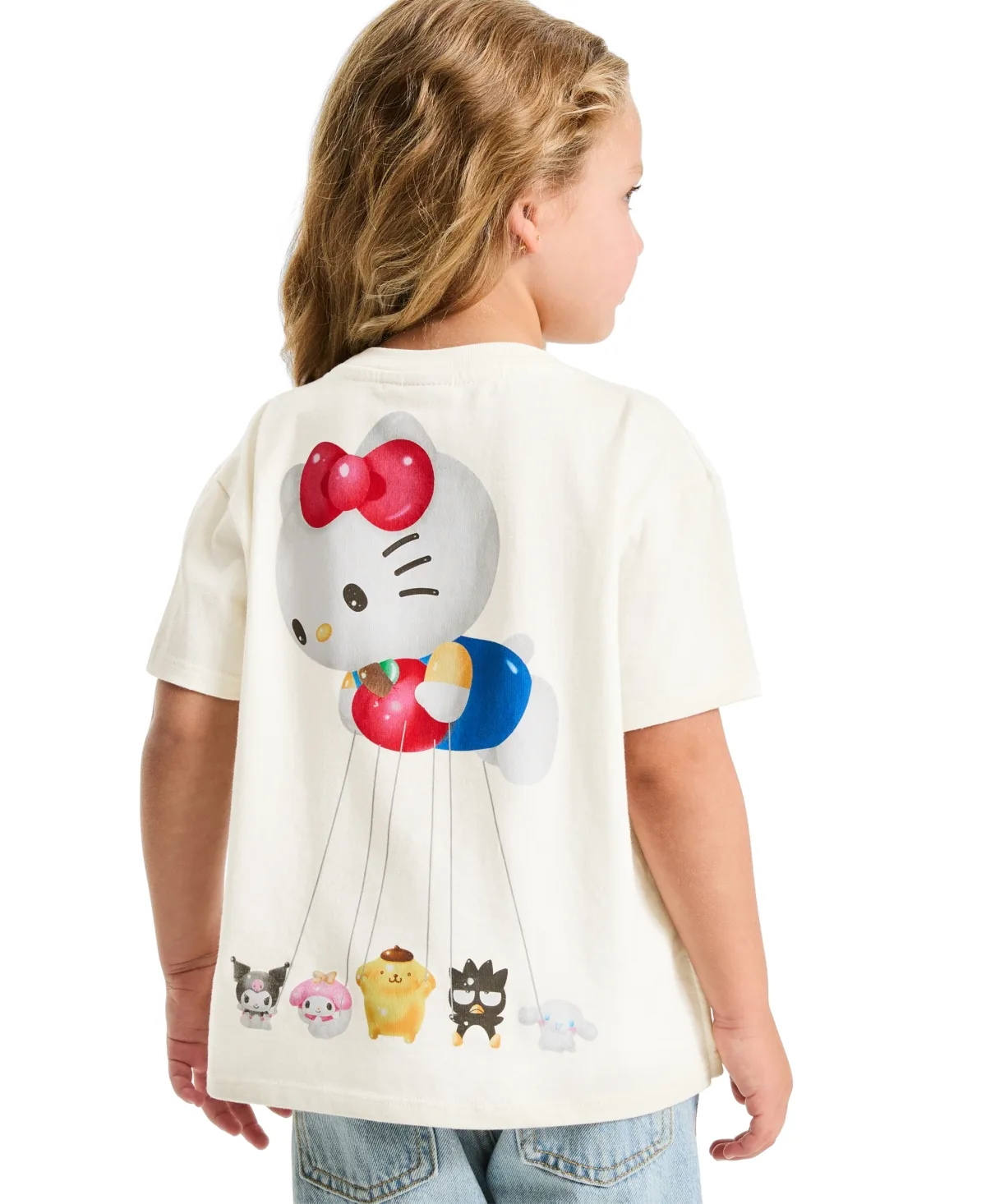 Hello Kitty and Friends Crewneck Boxy-Fit T-Shirt by Macy's