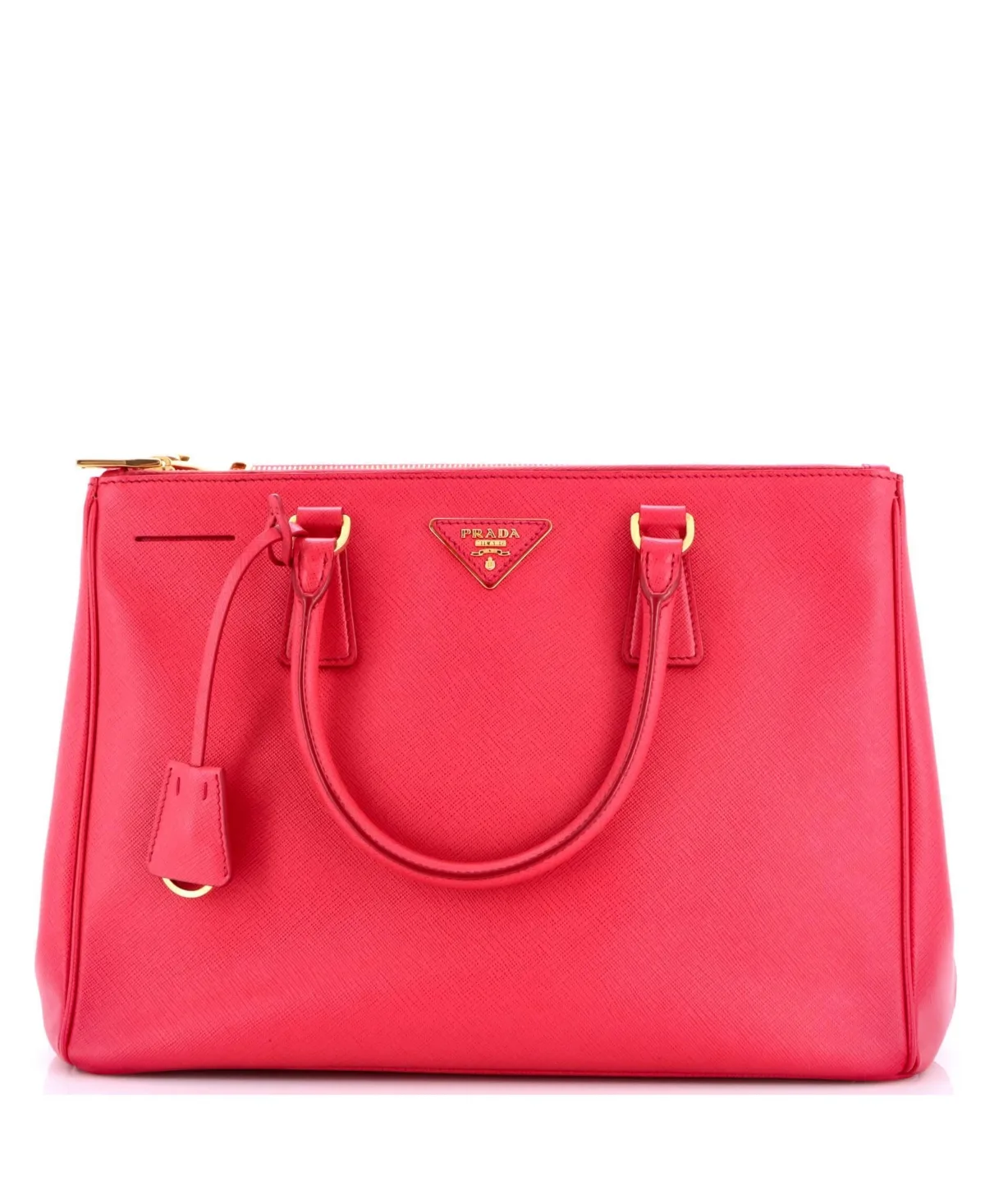Pre-Owned Large Double Zip Lux Tote Saffiano Leather by Prada