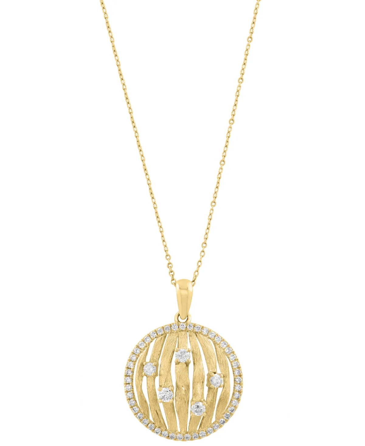 Diamond Pendant (1 ct. t.w.) in 14k Yellow Gold by Effy Collection