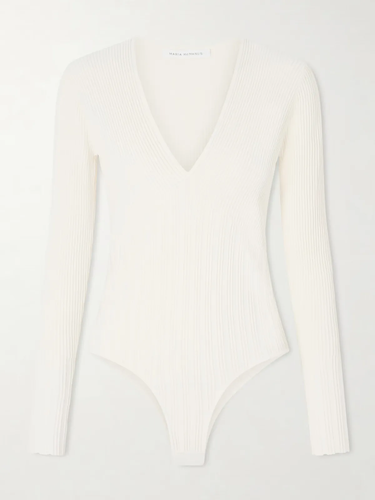 - Recycled Ribbed-knit Bodysuit - by Maria McManus