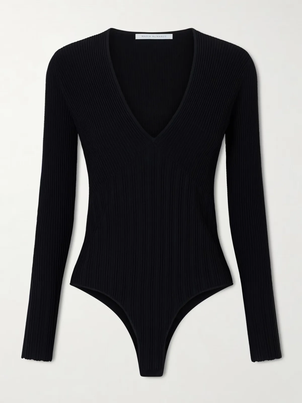- Recycled Ribbed-knit Bodysuit -