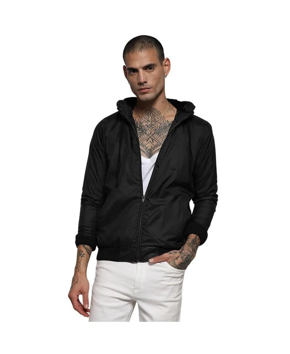 Campus Sutra Lightweight Hooded Regular-Fit Zip-Front Jacket by Cahoot
