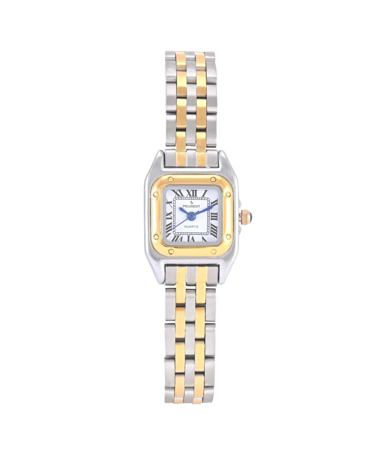 20x22mm Two-Tone Panther Link Bracelet Watch by Peugeot
