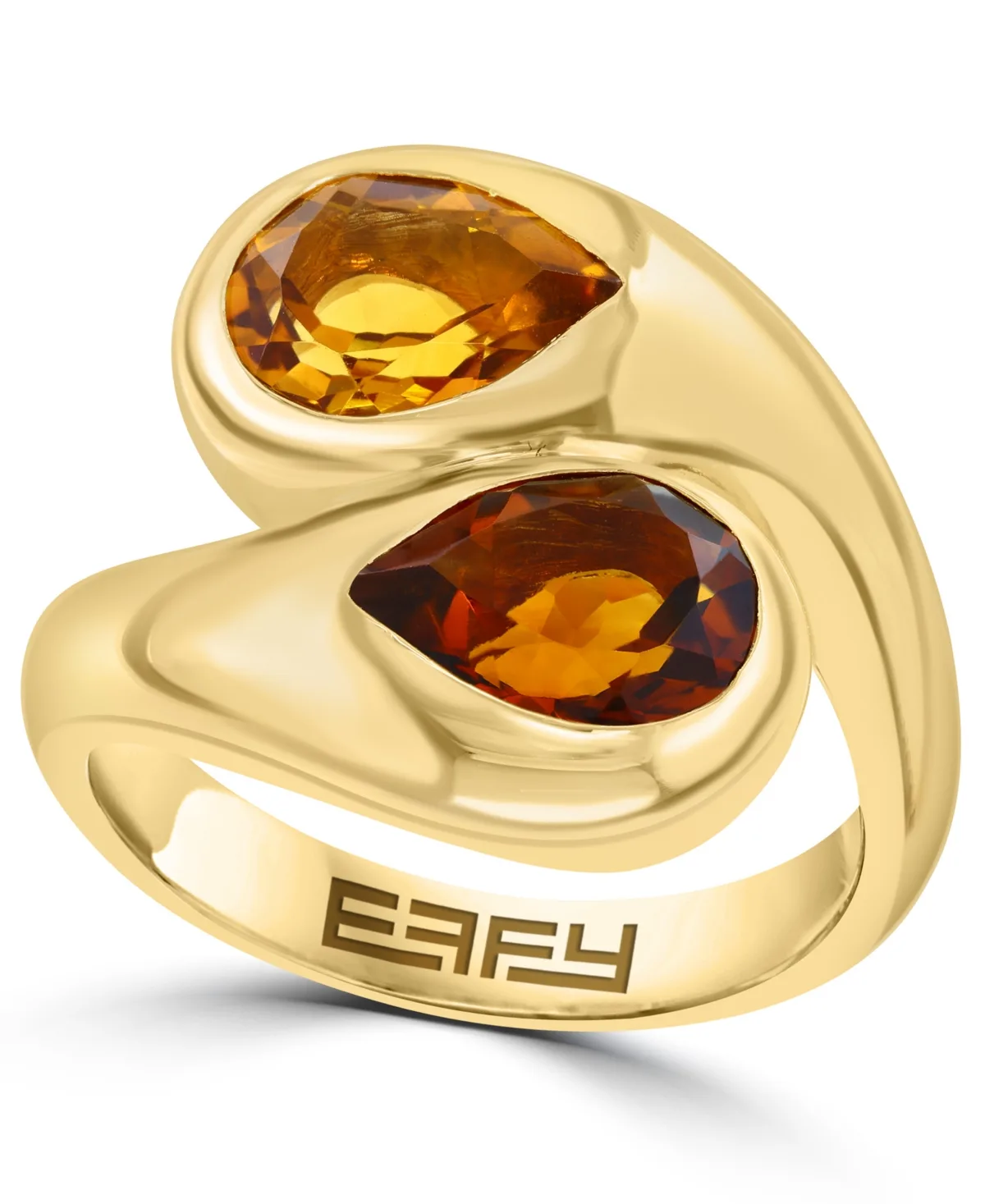 Citrine Cocktail Ring (2-7/8 ct. t.w.) in 14k Yellow Gold Over Sterling Silver by Effy Collection