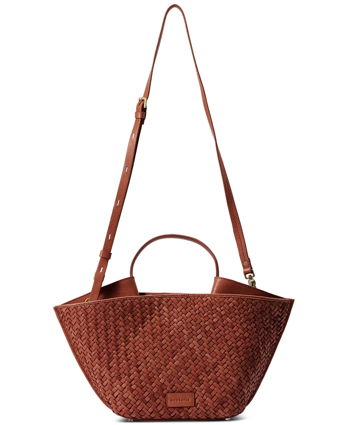 Austin Large Leather Boat Shaped Tote Handbag by Ecotorie