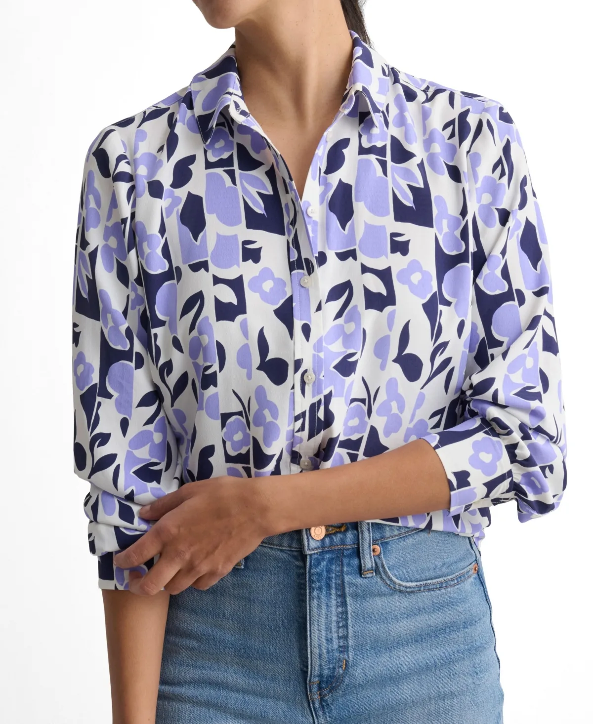 Floral Print Odette Shirt by Untuckit