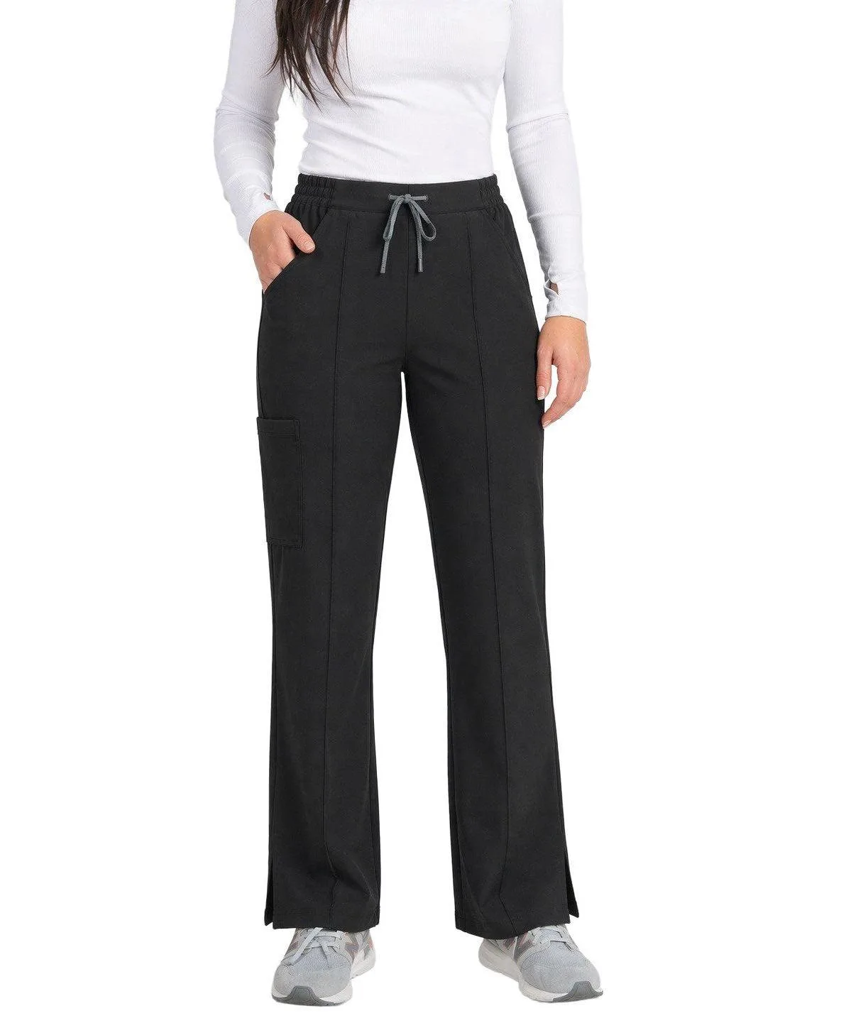 6-Pocket Boot-Cut Drawstring Scrub Pants