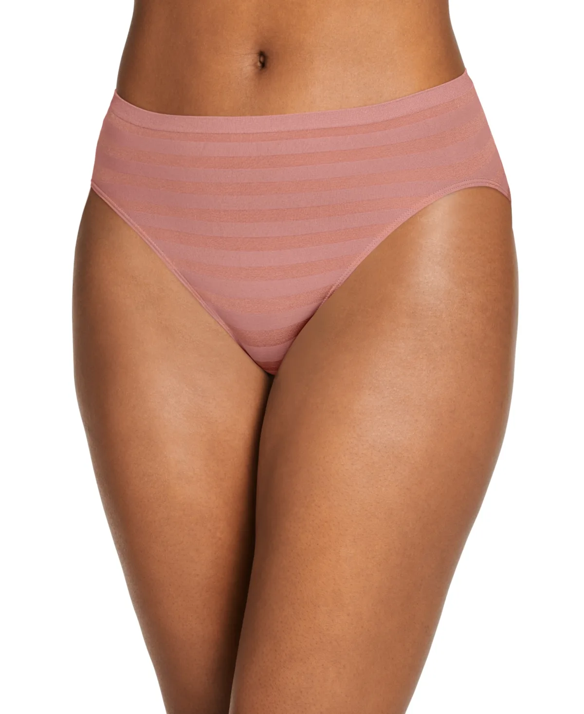 Seamfree Matte and Shine Hi-Cut Underwear 1306, Extended Sizes by Jockey