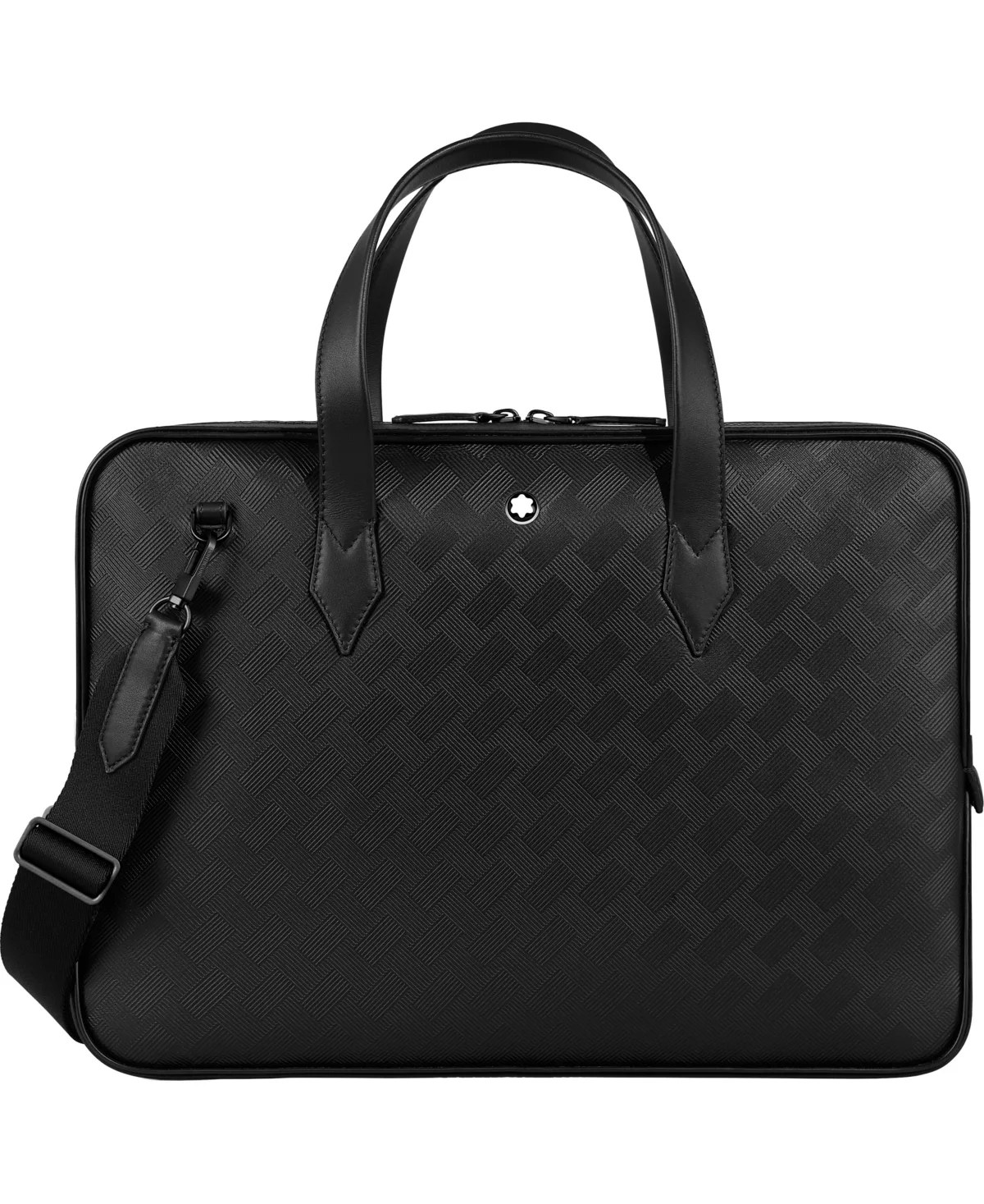 Adjustable-Strap Leather Briefcase by Montblanc