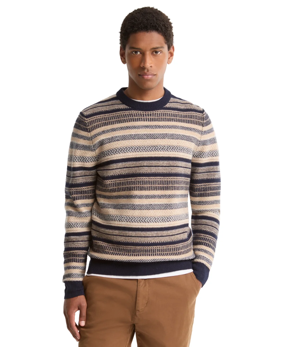 Highsted Fair Isle Wool Crewneck Sweater by Barbour