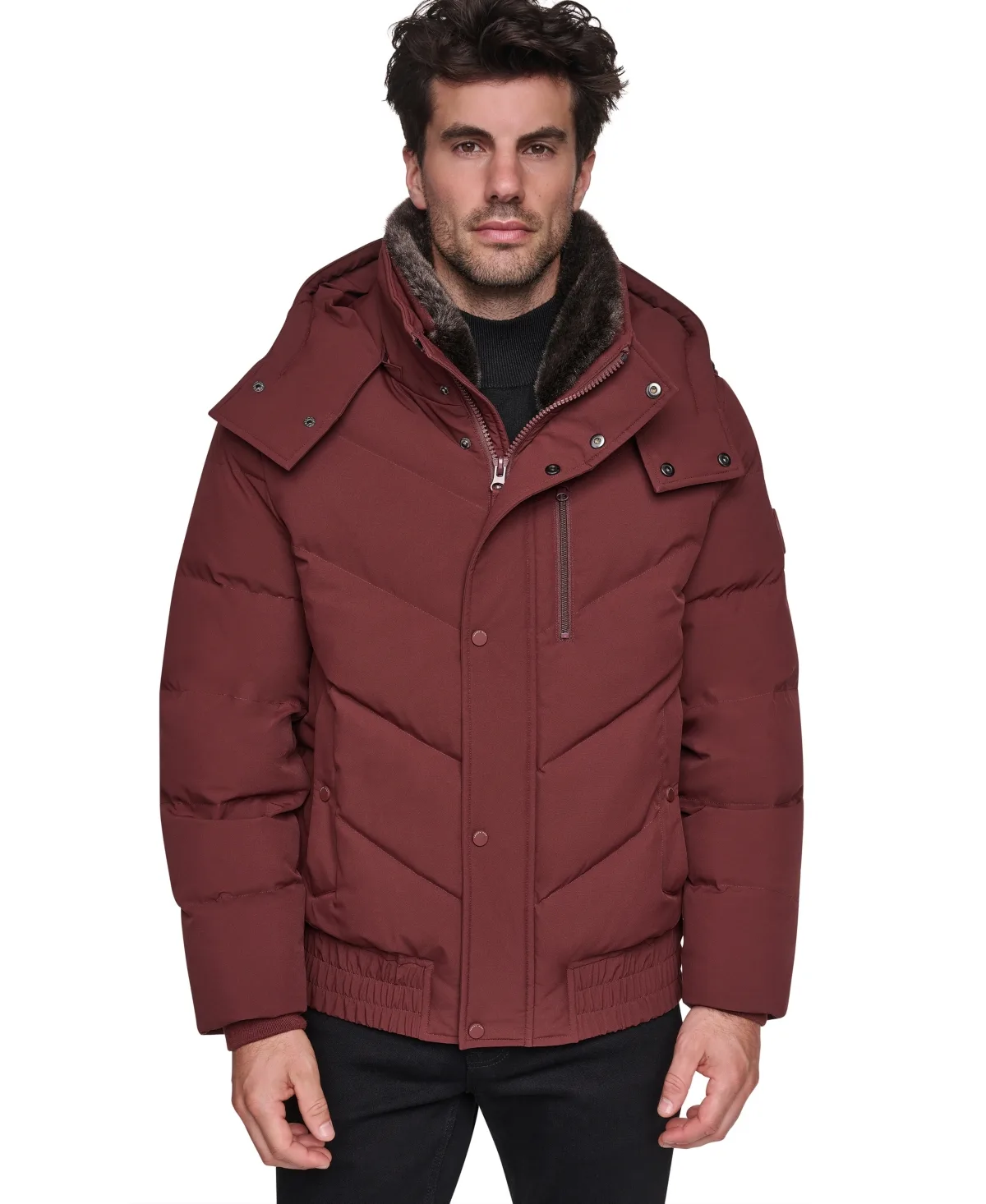 Hooded Bomber Jacket by Marc New York