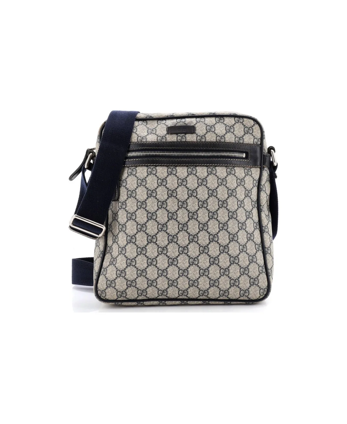 Pre-Owned Gucci Medium Front Zip Messenger GG Coated Canvas by Gucci