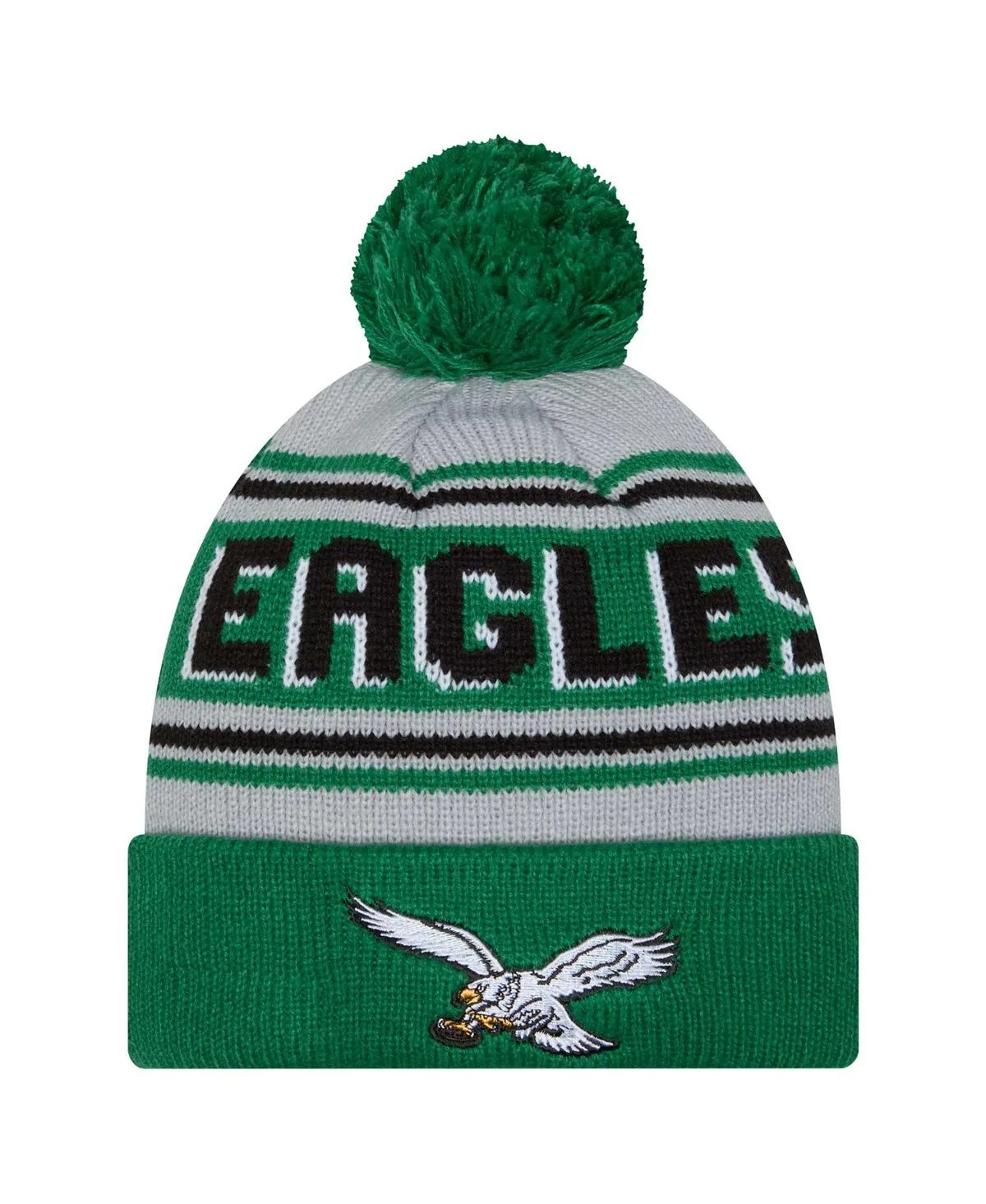 Philadelphia Eagles Main Cuffed Knit with Pom Hat