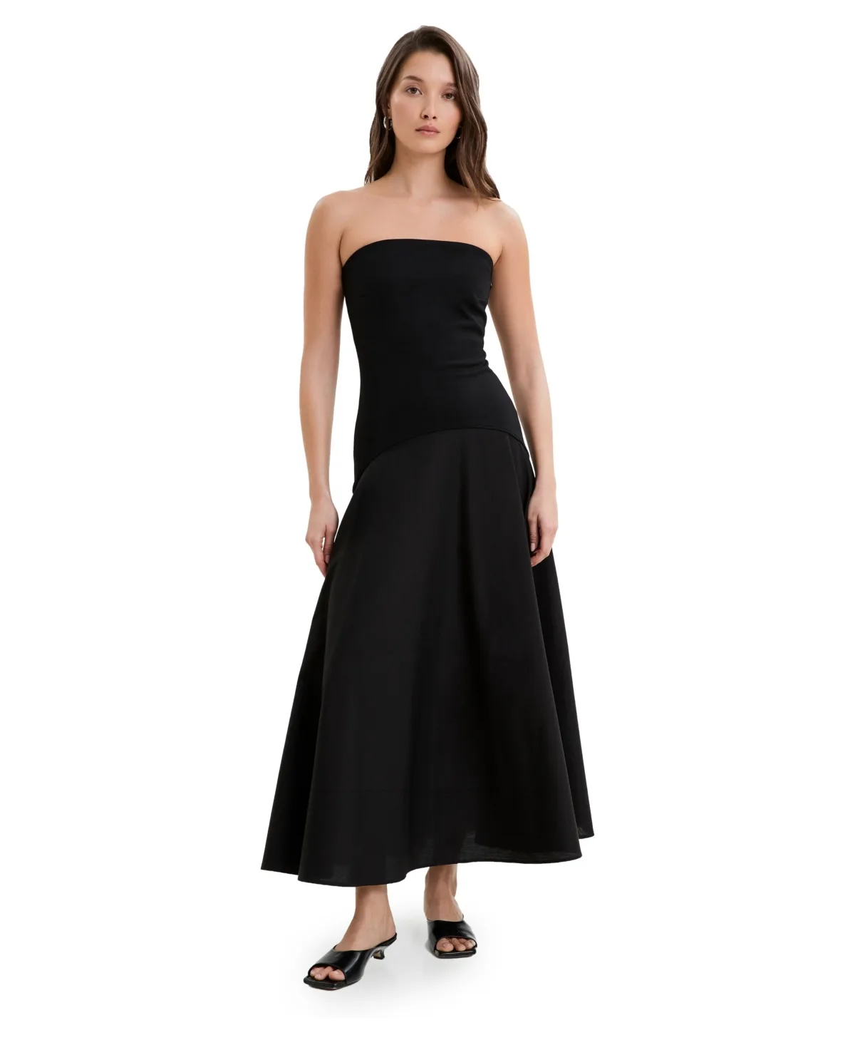 Aurora European Ponte Strapless A-Line Dress by Marcella