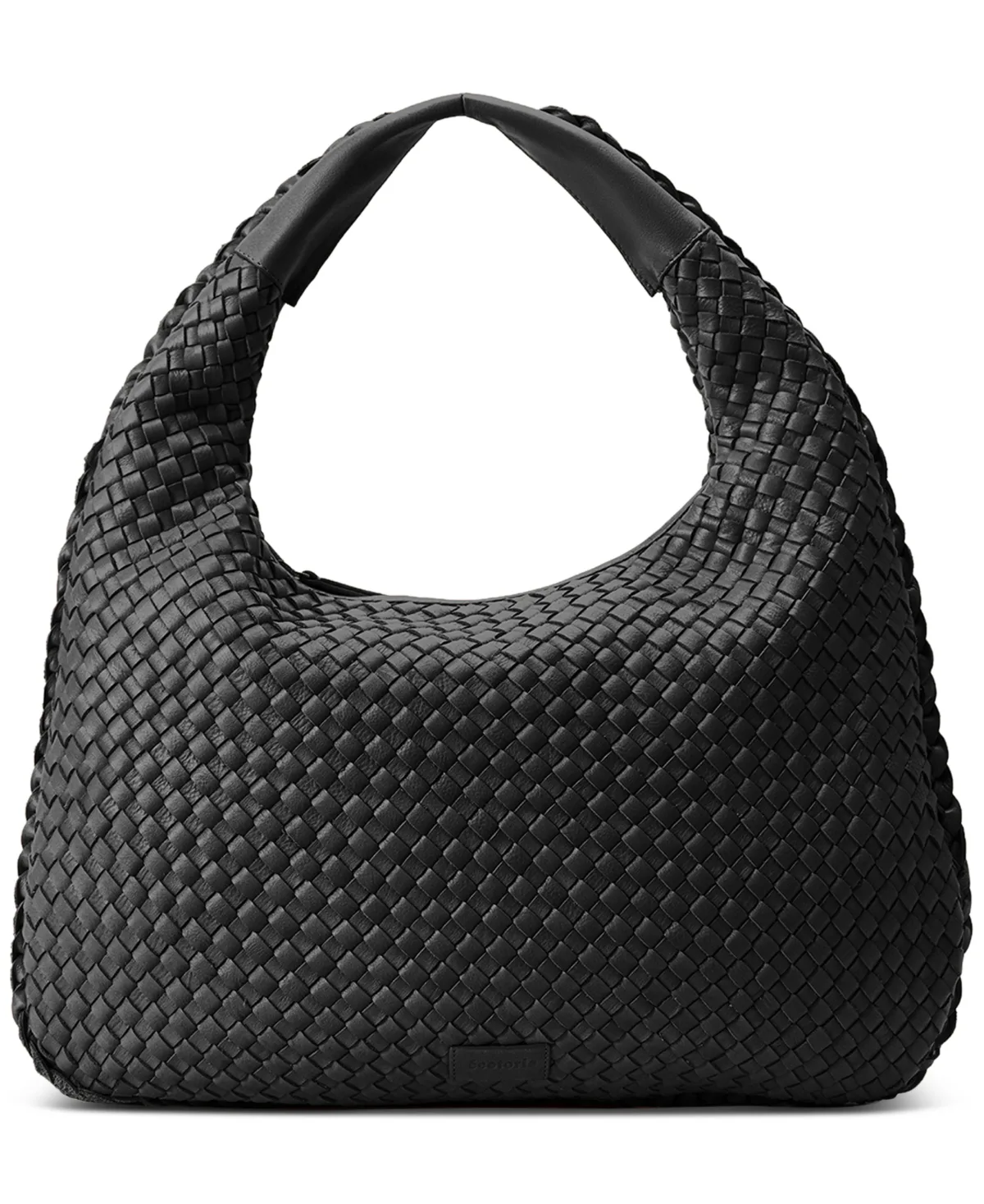San Angelo Leather Large Hand Woven Hobo Handbag by Ecotorie