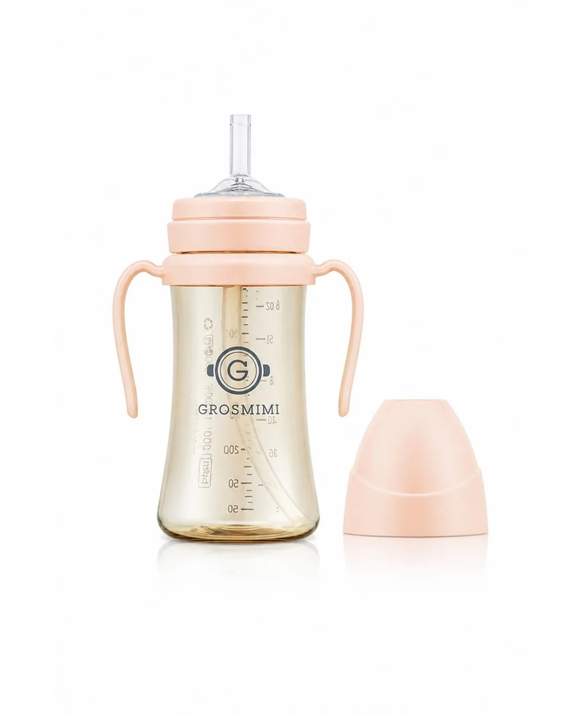Ppsu Straw Cup Stage 1, Spill-Proof, 6M+, 10oz by Grosmimi