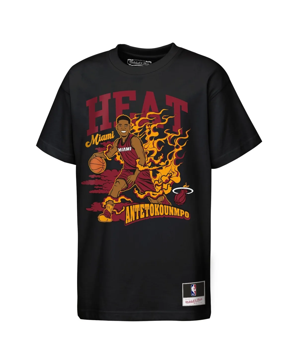 Giannis Antetokounmpo Miami Heat Fired Up T-Shirt by Mitchell & Ness