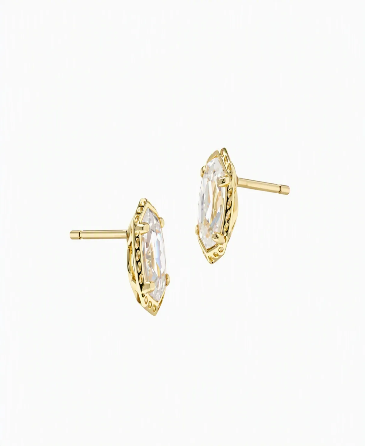 Cubic Zirconia Gold-Tone Mini Ellie Luxe Stud Earrings by Kendra Scott