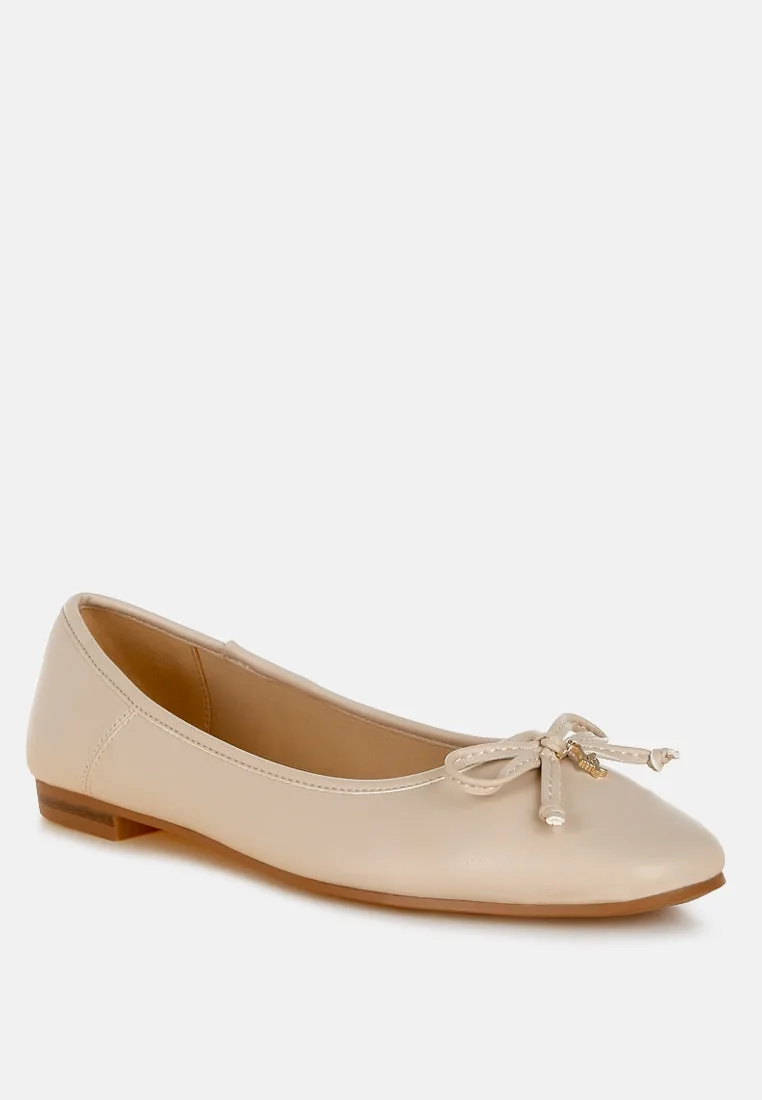Enchanted Faux Leather Casual Ballerinas by London Rag