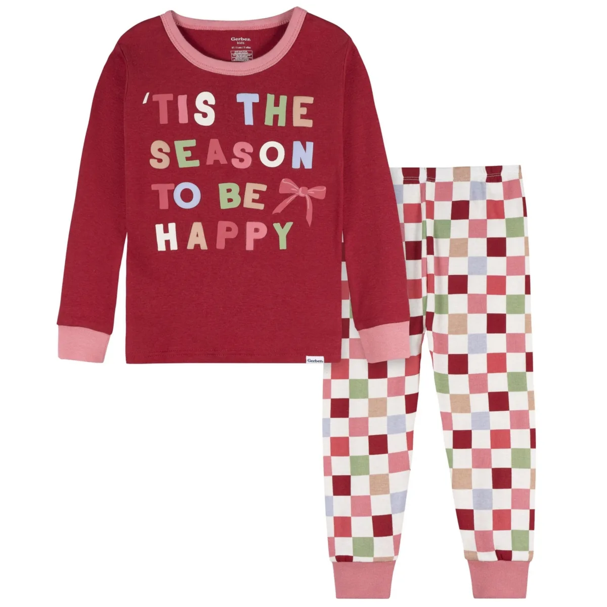 2-Piece Snug Fitting Pajama Set, Multi Check by Gerber