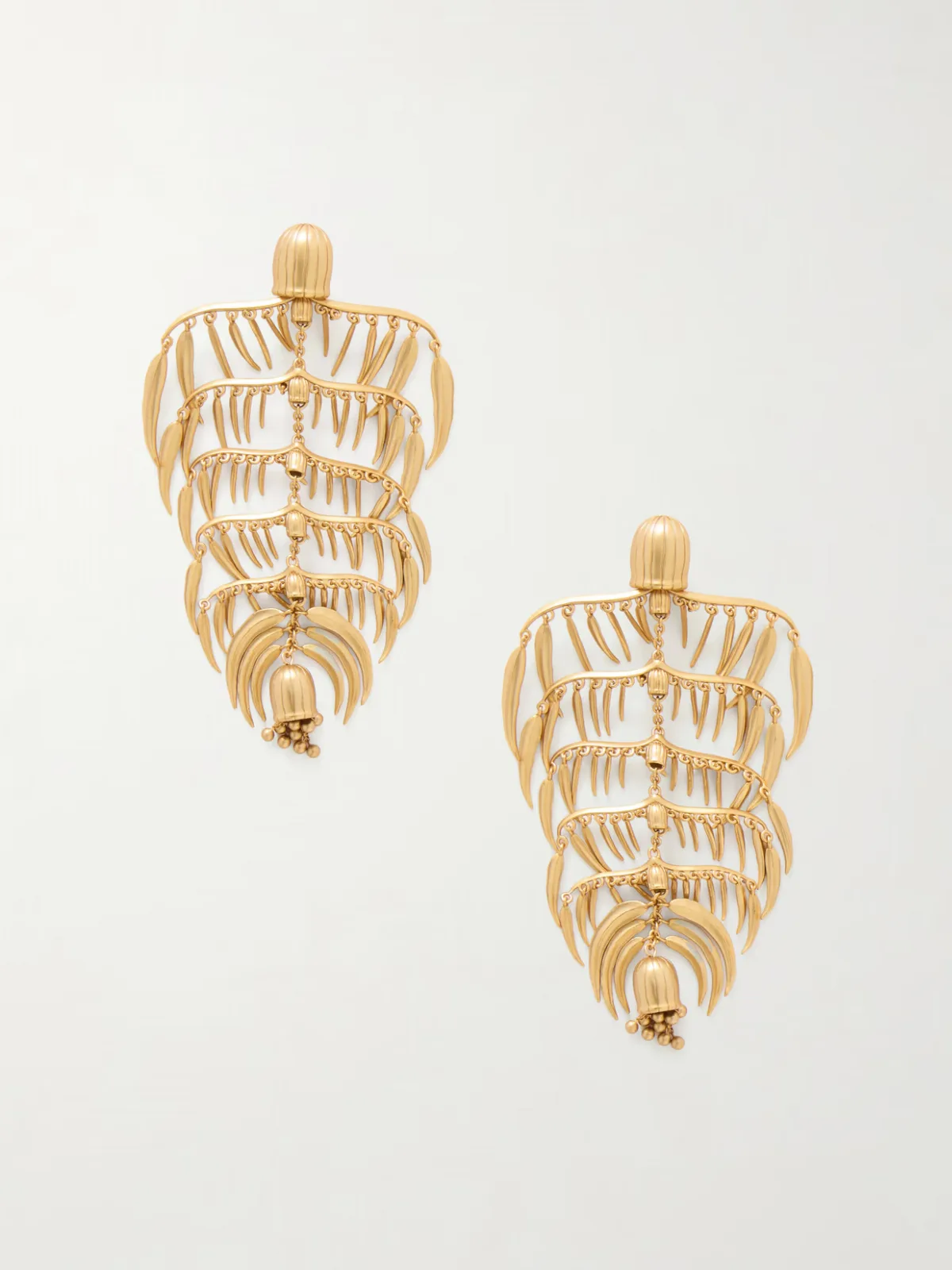 - Mira Chandelier Gold-tone Earrings -