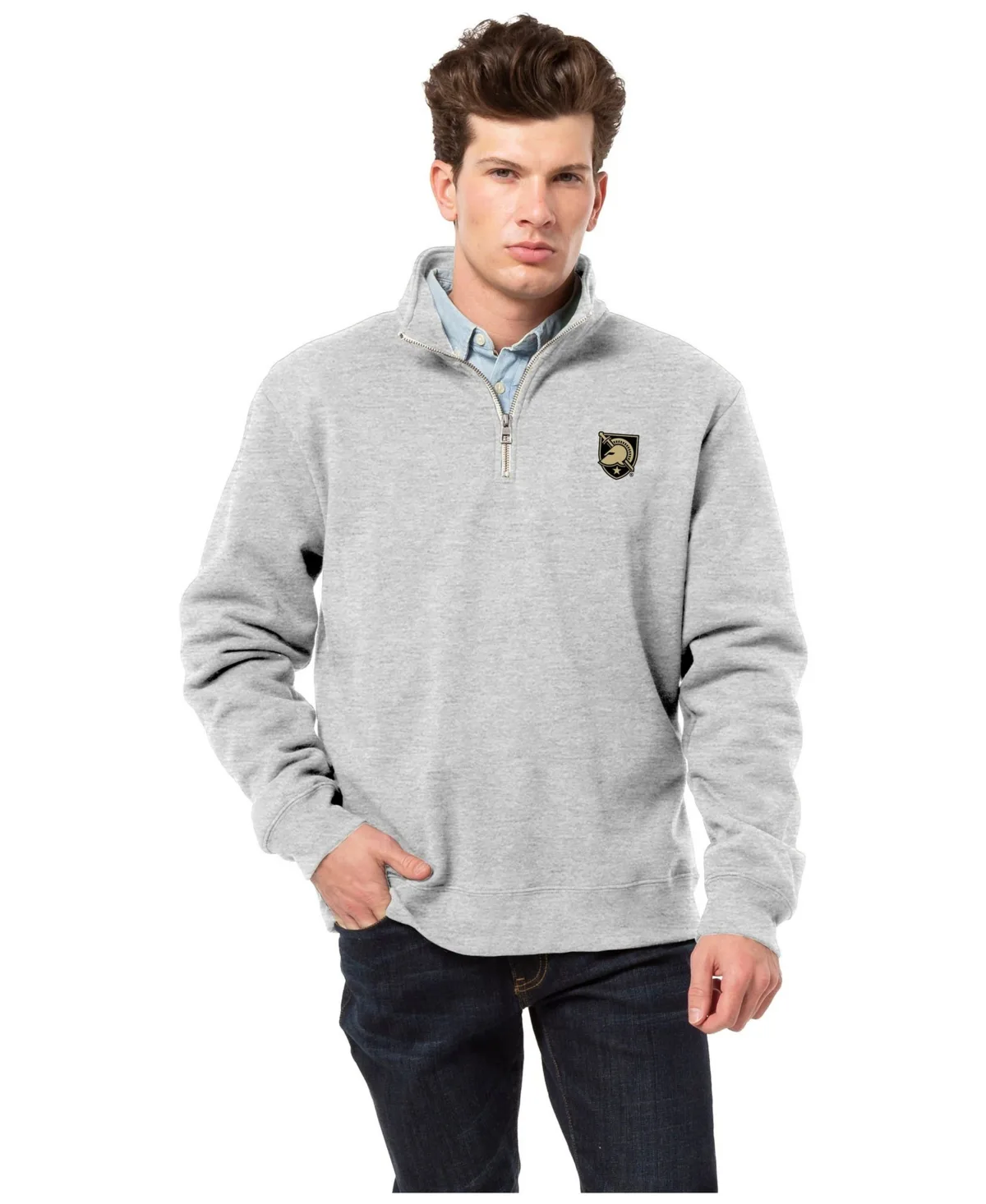 Essentials 2.0 Army Black Knights Quarter-Zip Fleece Sweatshirt by League Collegiate Wear