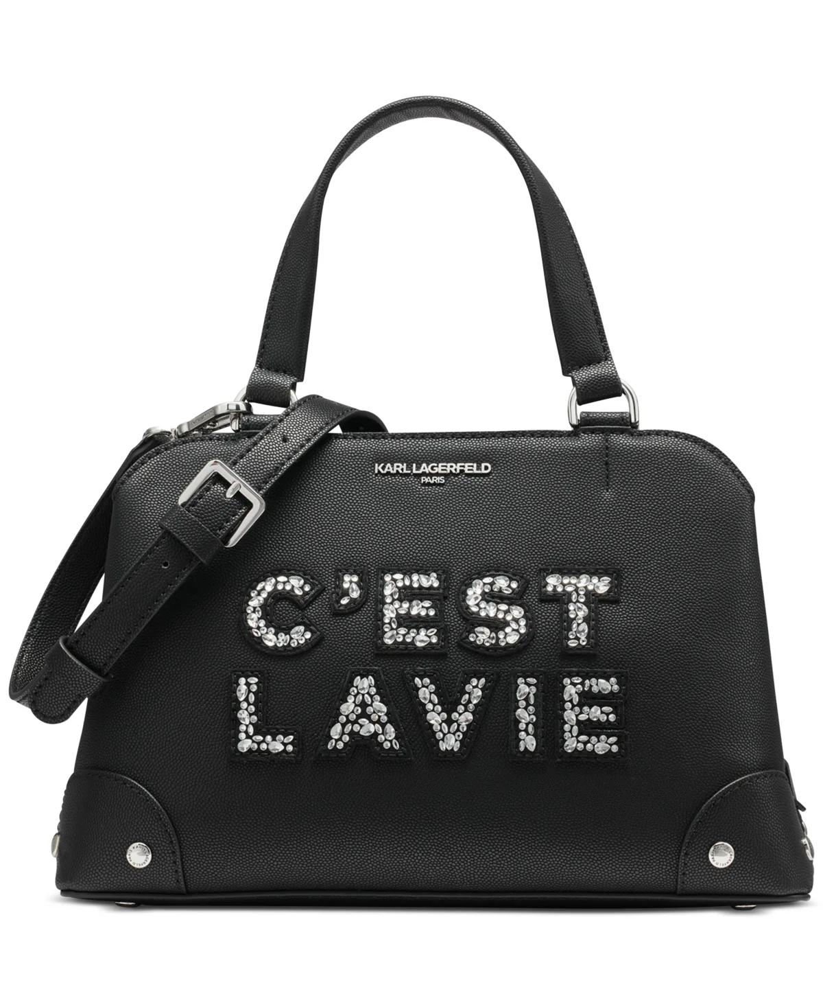 Medium Embellished Gifting Satchel by Karl Lagerfeld