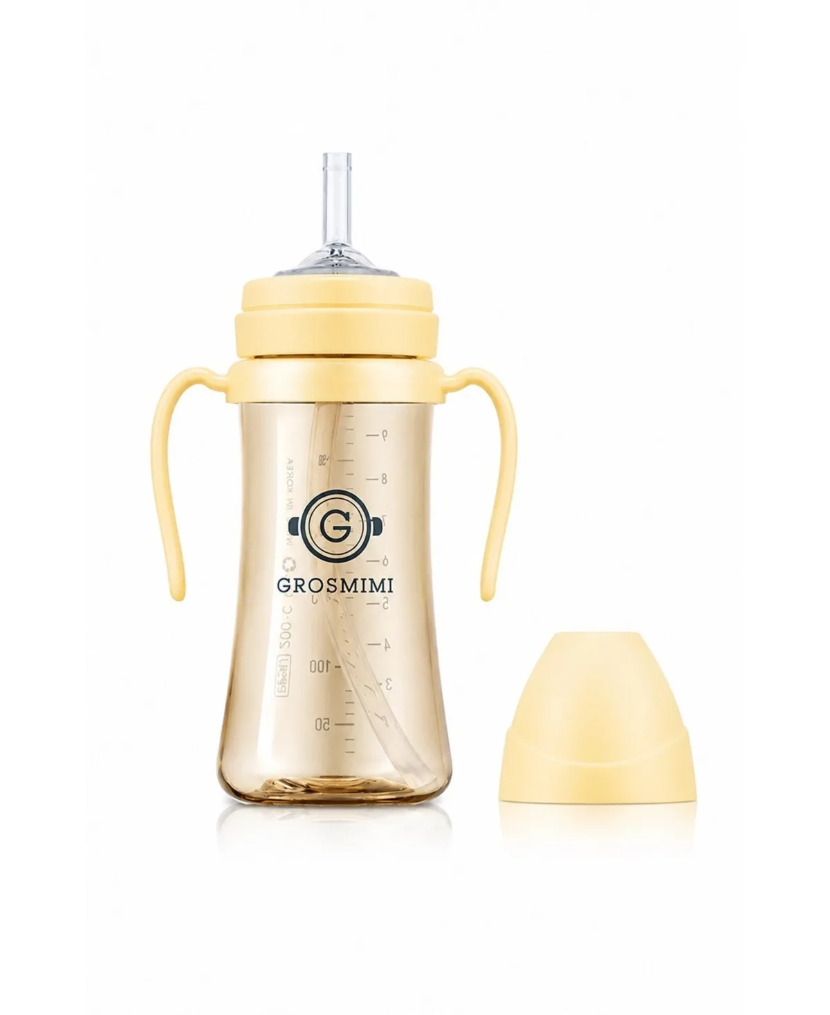 Ppsu Straw Cup Stage 1, Spill-Proof, 6M+, 10oz by Grosmimi