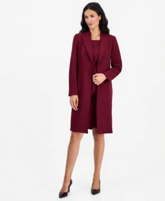 Peak Lapel Sheath Topper Dress 2 Piece Set by Le Suit