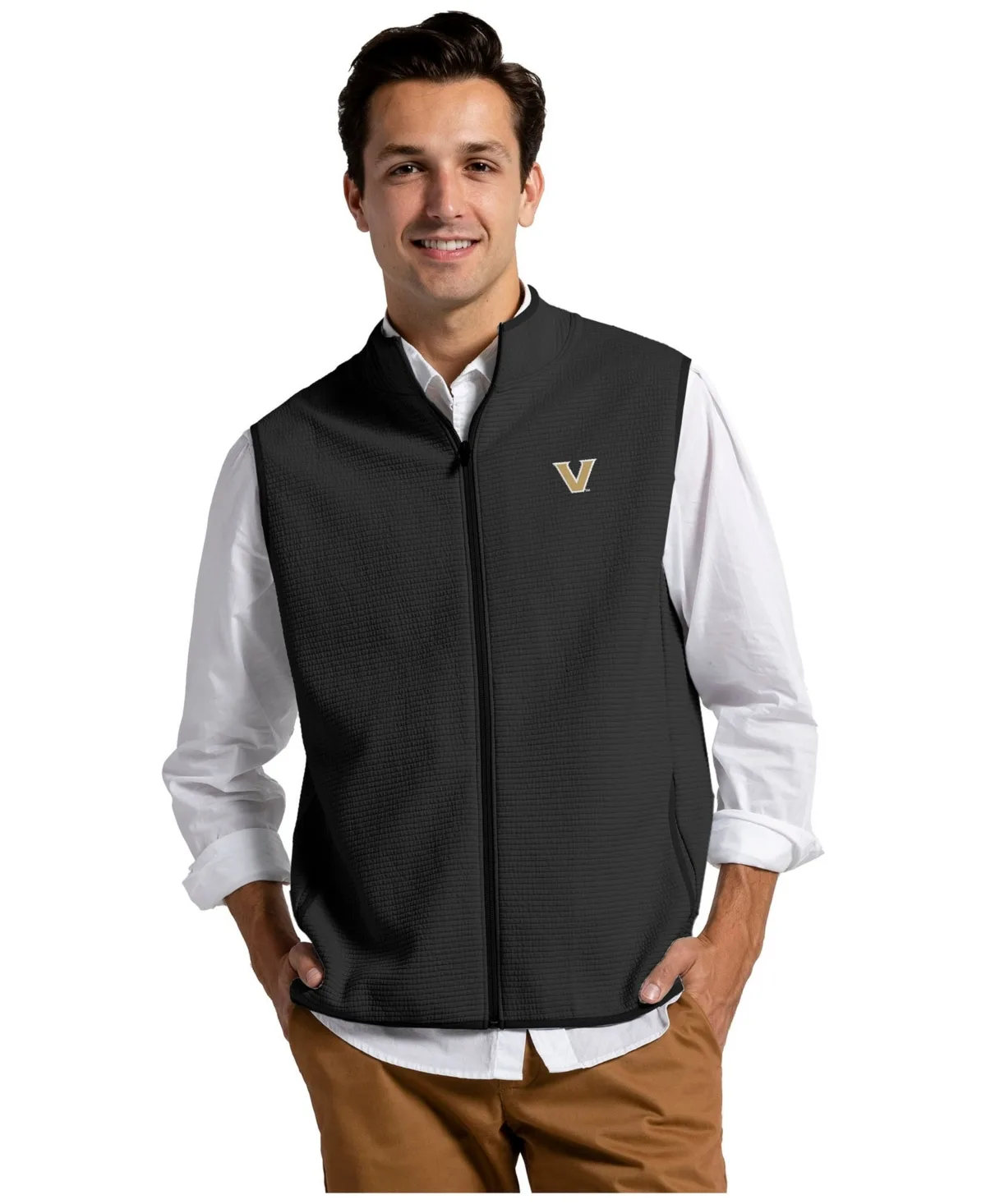 Vanderbilt Commodores Summit Full-Zip Cotton-Blend Vest by League Collegiate Wear